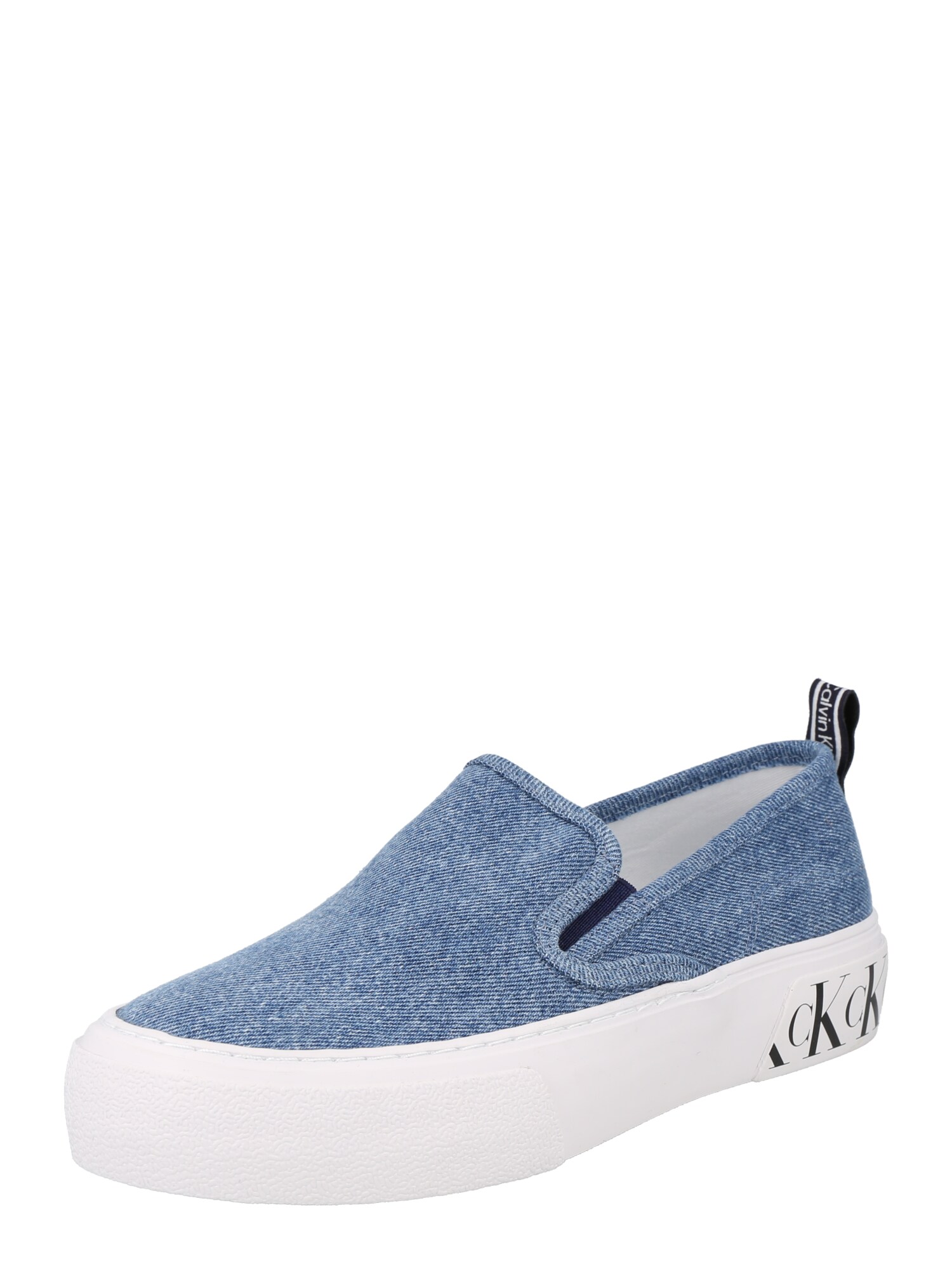 Calvin Klein Jeans Belebújós cipők  kék farmer / fekete