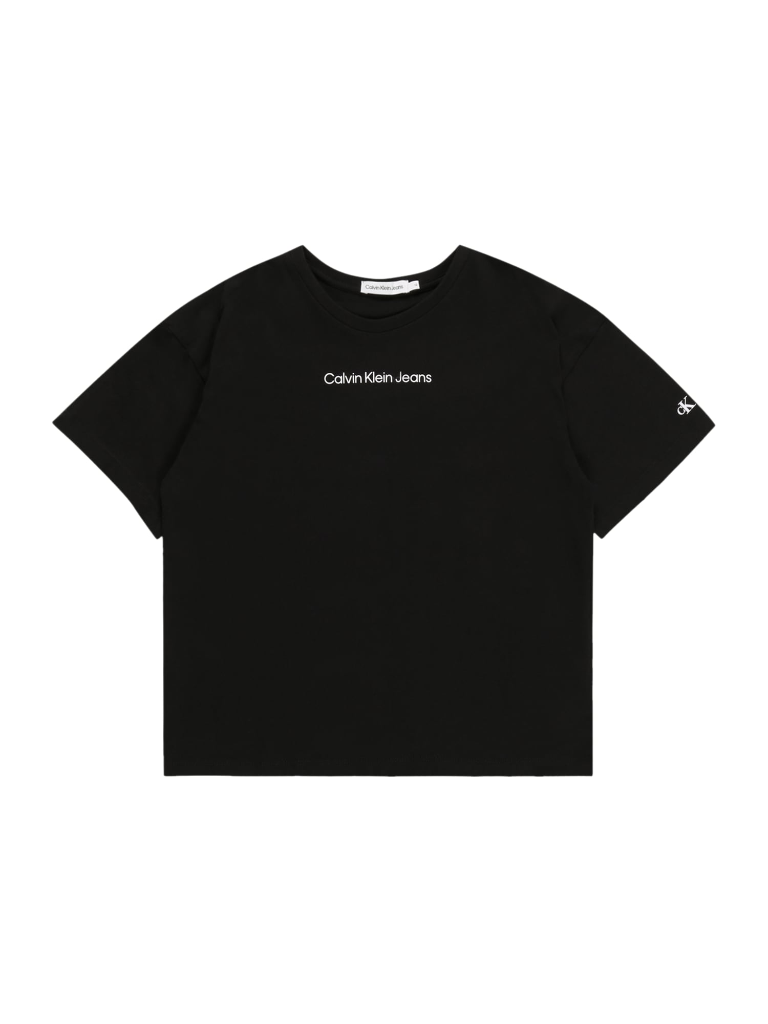 Calvin Klein Jeans Póló  fekete / fehér