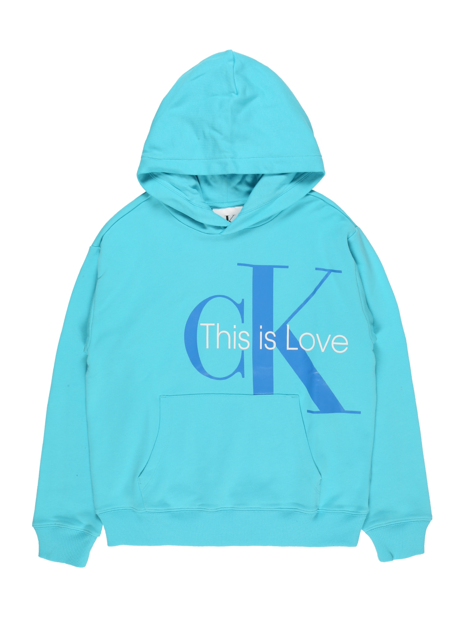 Calvin Klein Jeans Tréning póló 'PRIDE'  kék / fehér / türkiz