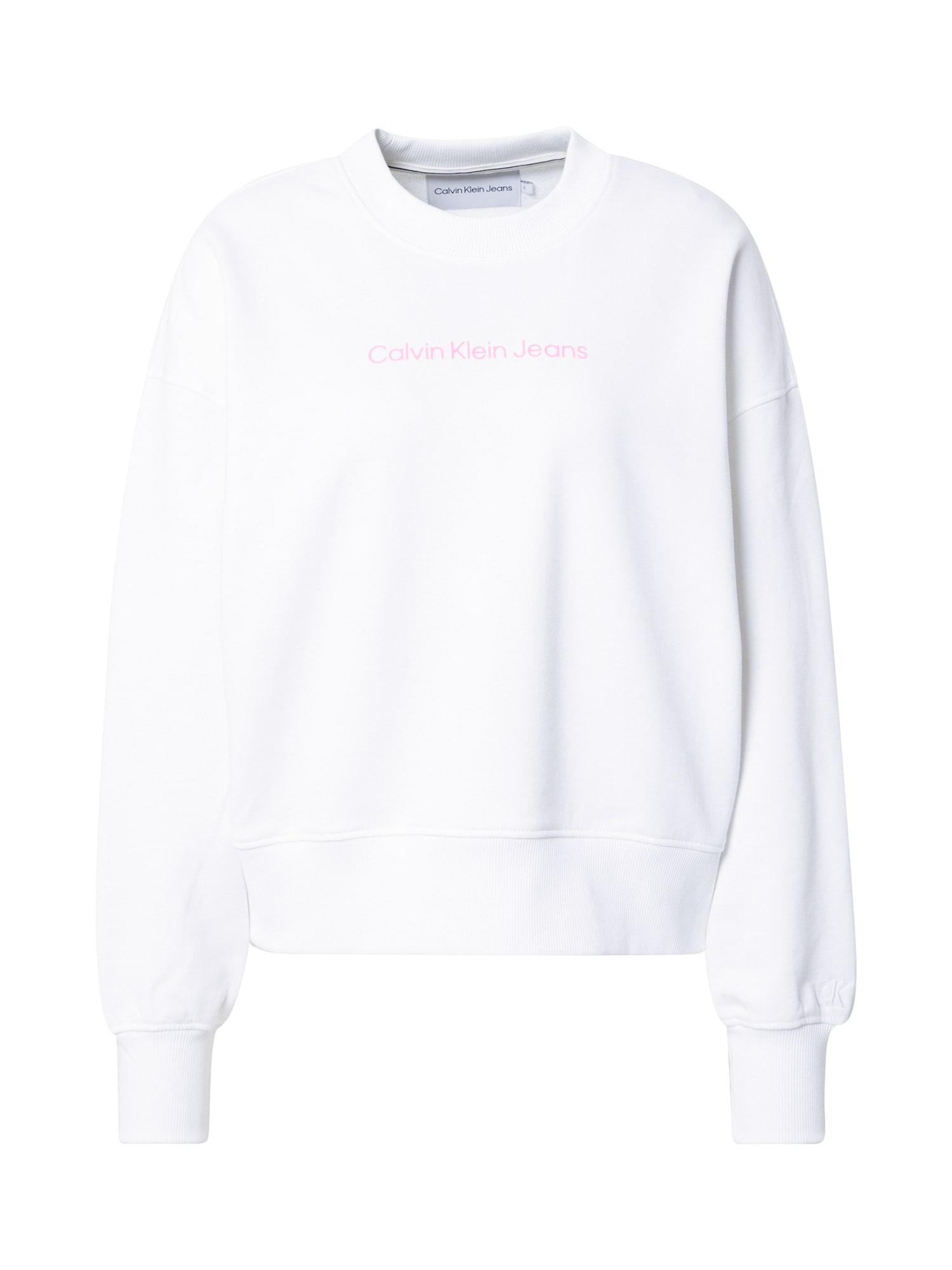 Calvin Klein Jeans Tréning póló  fehér / rózsaszín
