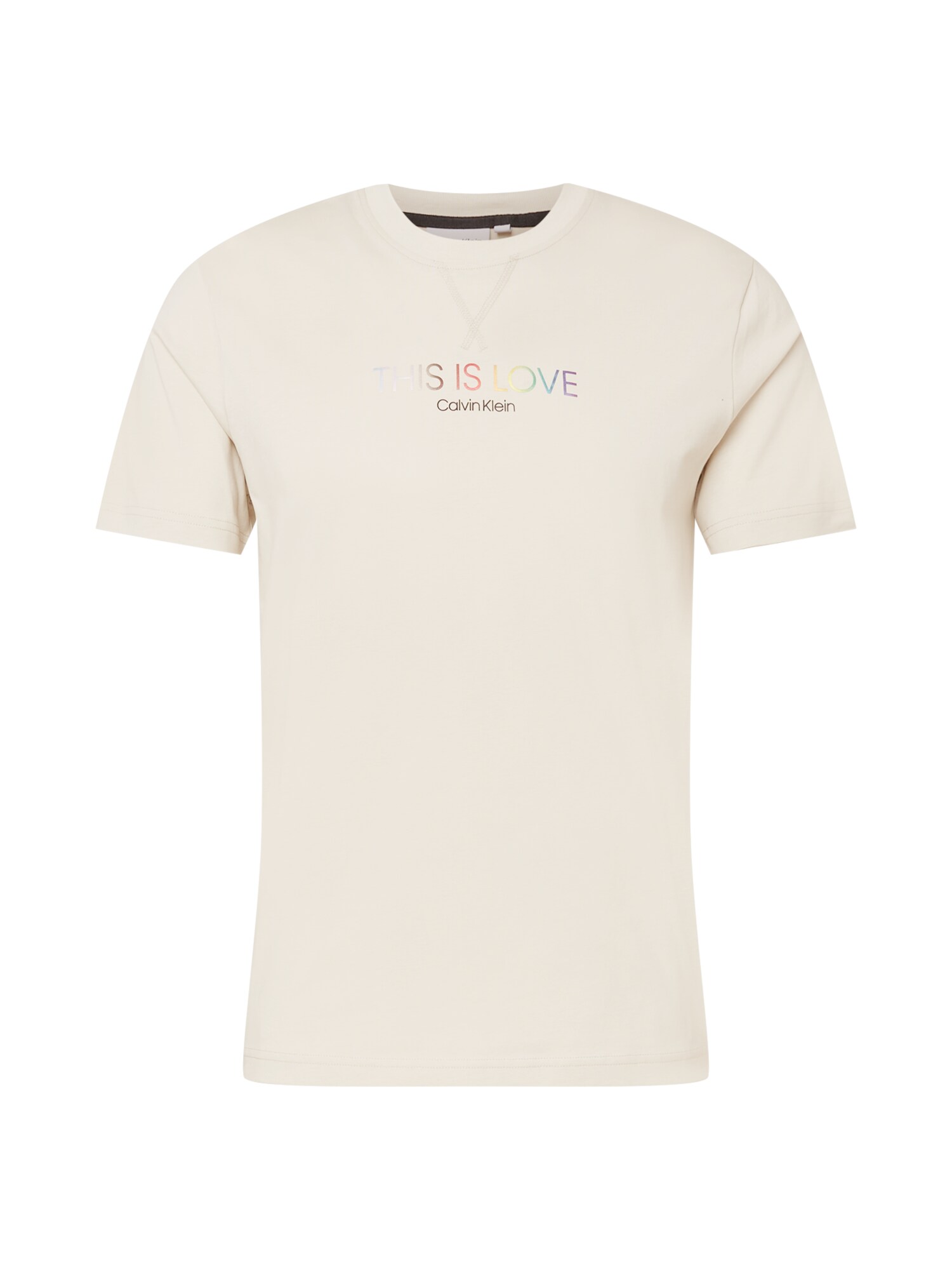 Calvin Klein Póló  bézs / fekete / vegyes színek