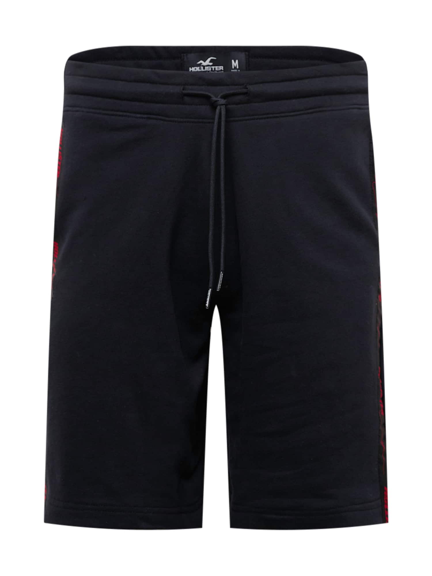HOLLISTER Nadrág 'EMEA'  fekete / piros