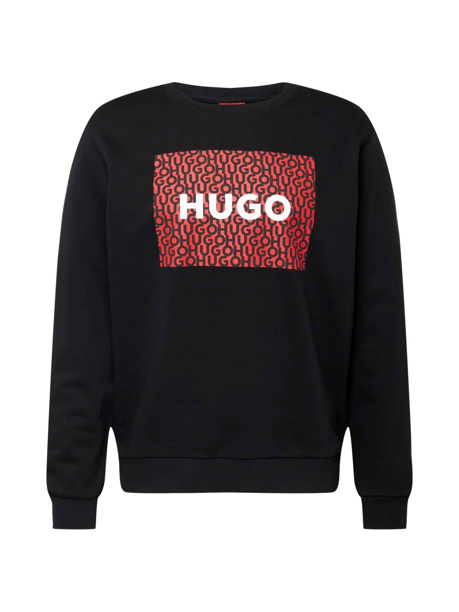 HUGO Tréning póló 'Dalker'  fekete / fehér / piros