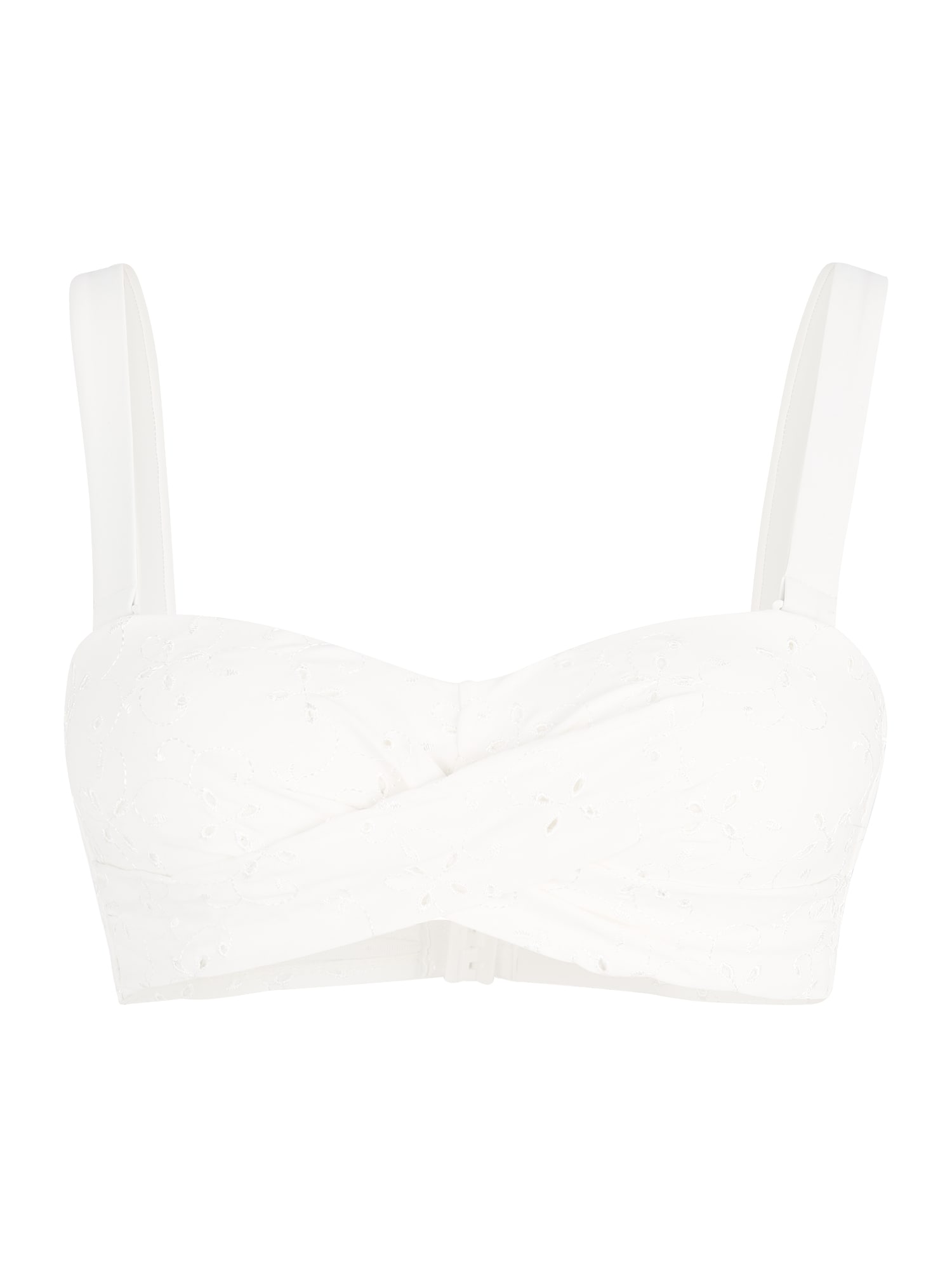 Hunkemöller Bikini felső 'Broderie'  fehér