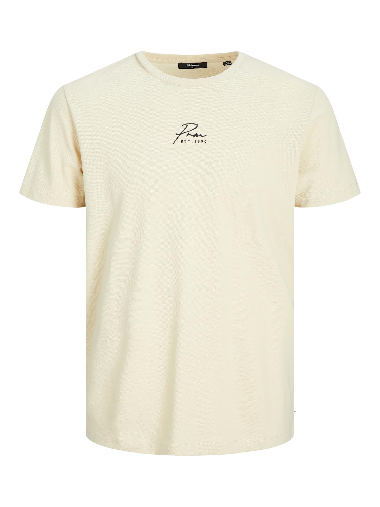 JACK & JONES Póló 'CASTRO'  krém / fekete