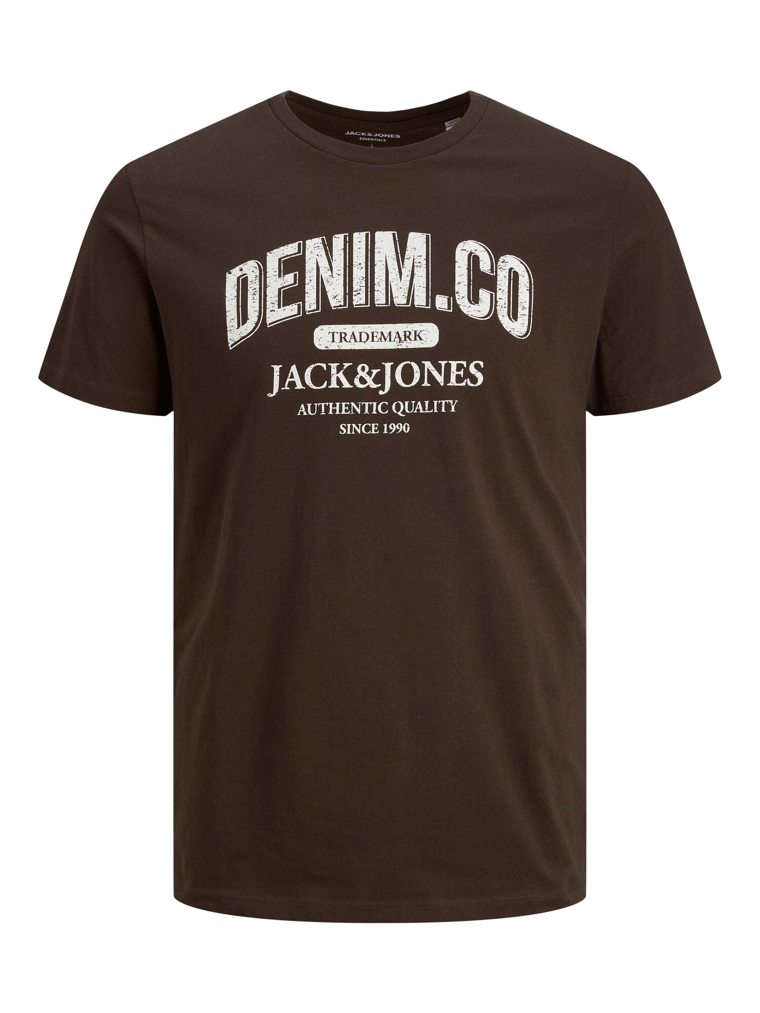 JACK & JONES Póló  fehér / barna