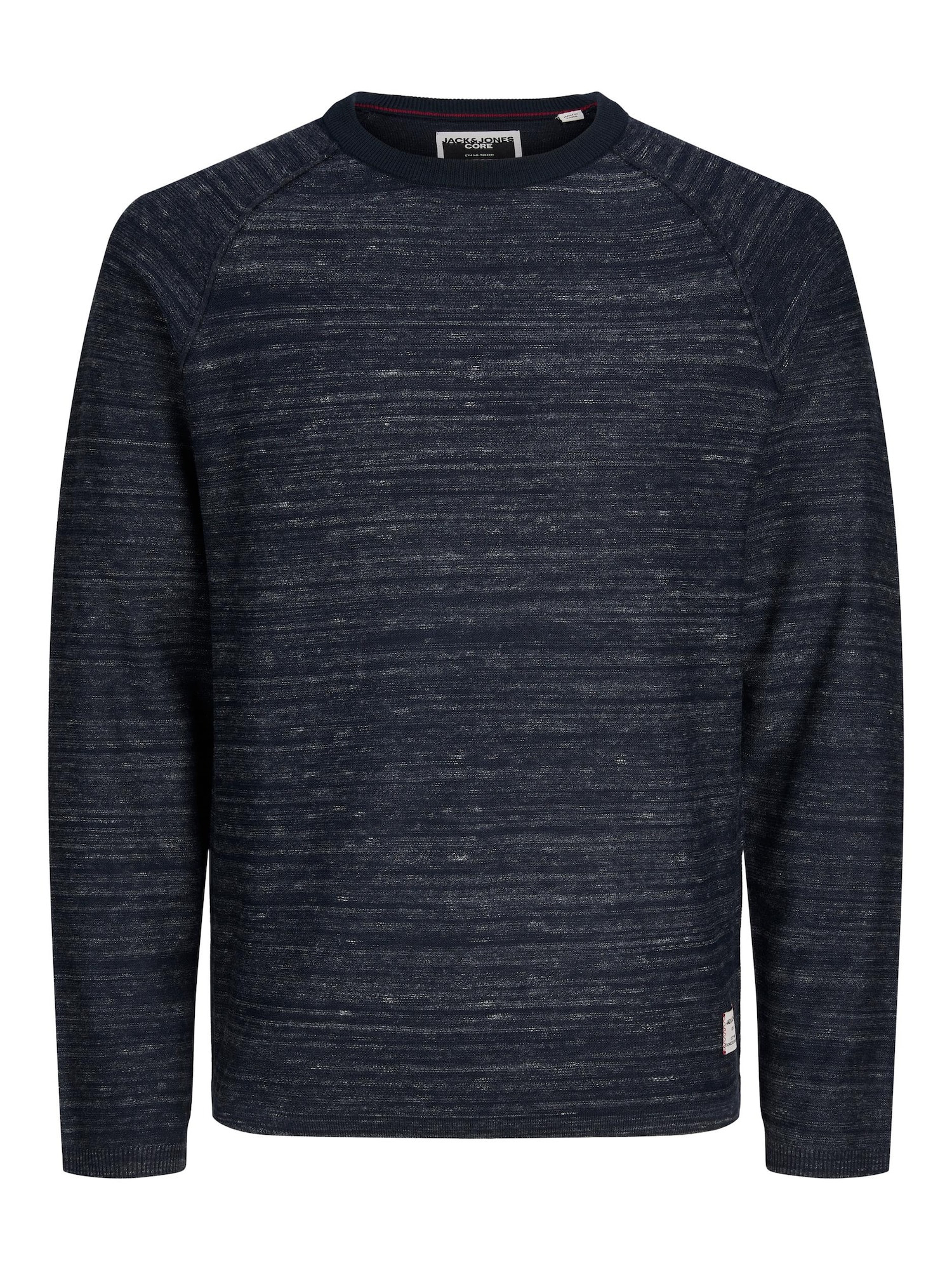 JACK & JONES Pulóver 'Berg'  tengerészkék / fehér