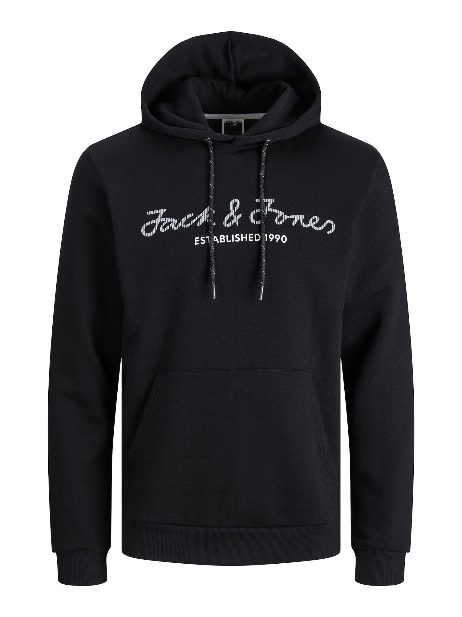 JACK & JONES Tréning póló 'Berg'  fekete / fehér