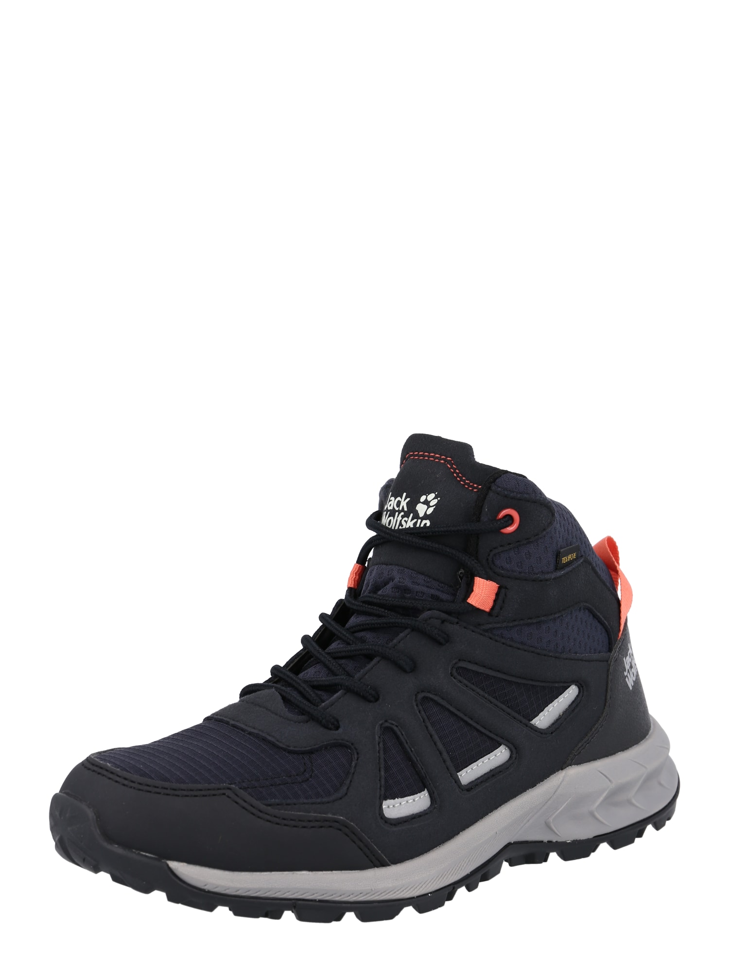 JACK WOLFSKIN Bakancsok 'Woodland 2'  fekete / kék / fehér