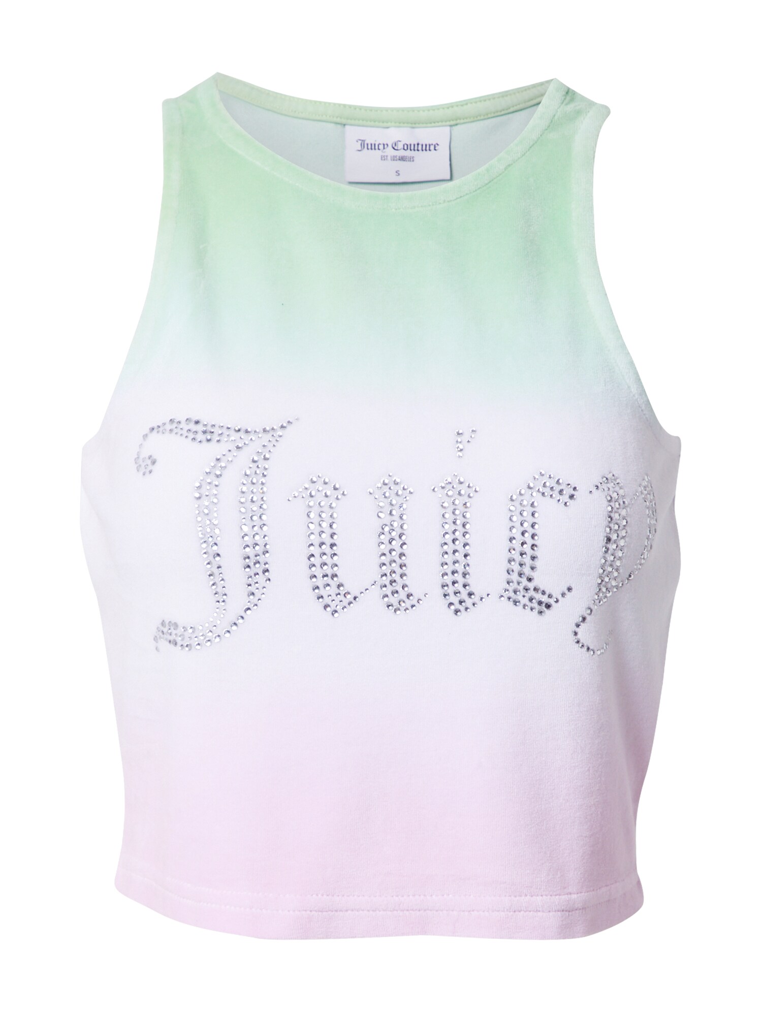 Juicy Couture Top 'AMORA'  lila / fehér / világoszöld / ezüst