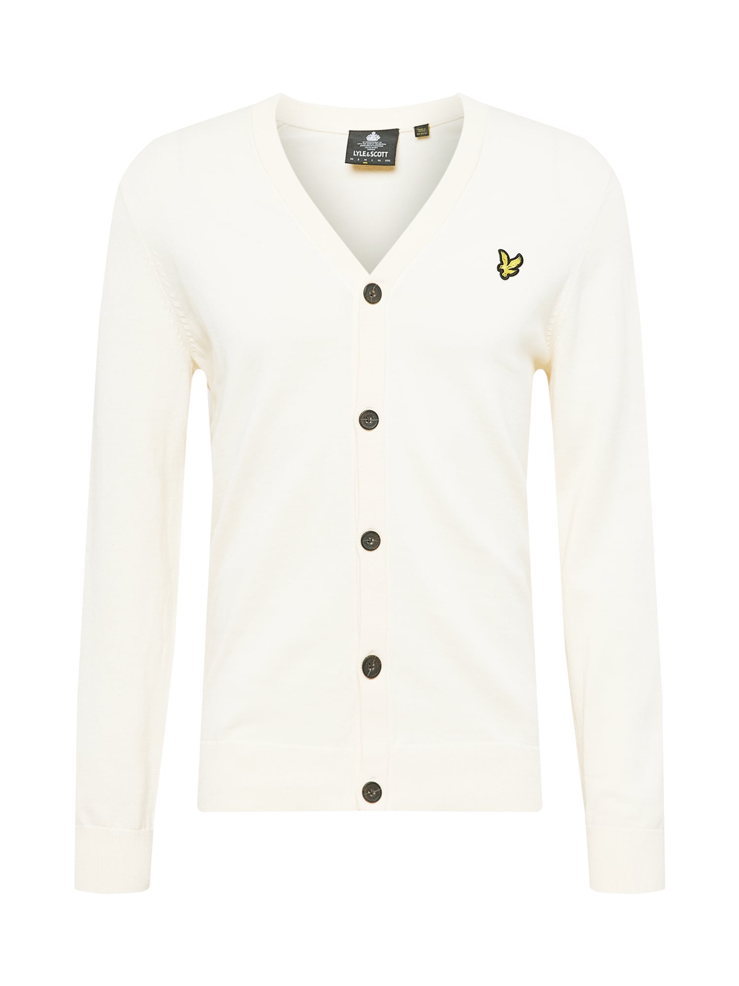 Lyle & Scott Kardigán  piszkosfehér / sárga / fekete