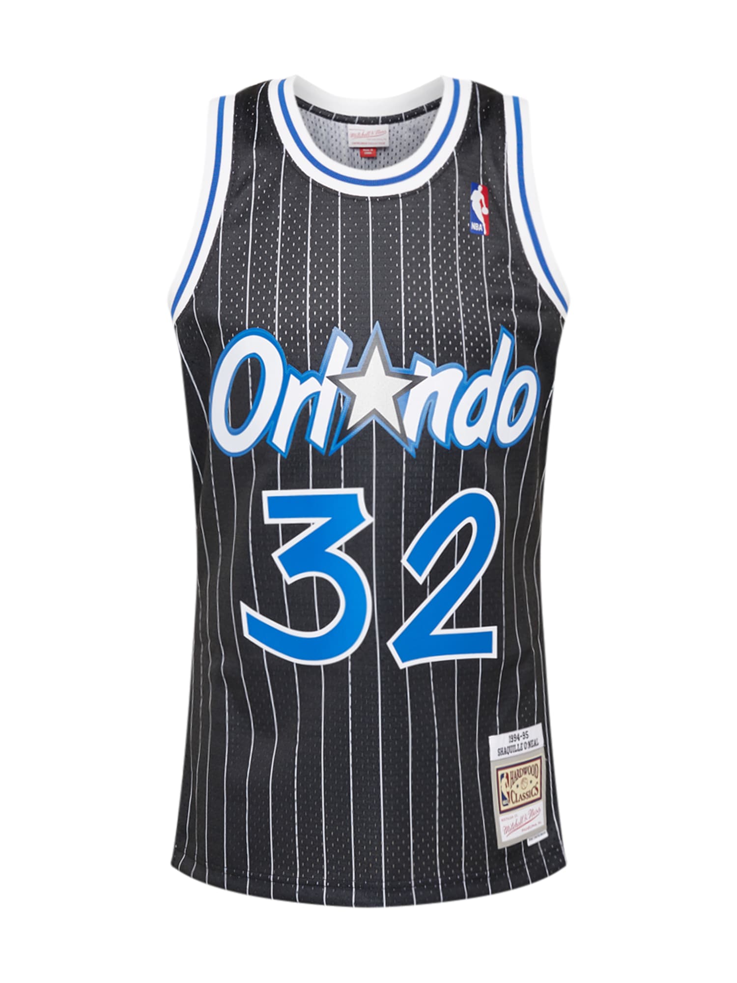 Mitchell & Ness Póló  fekete / fehér / királykék