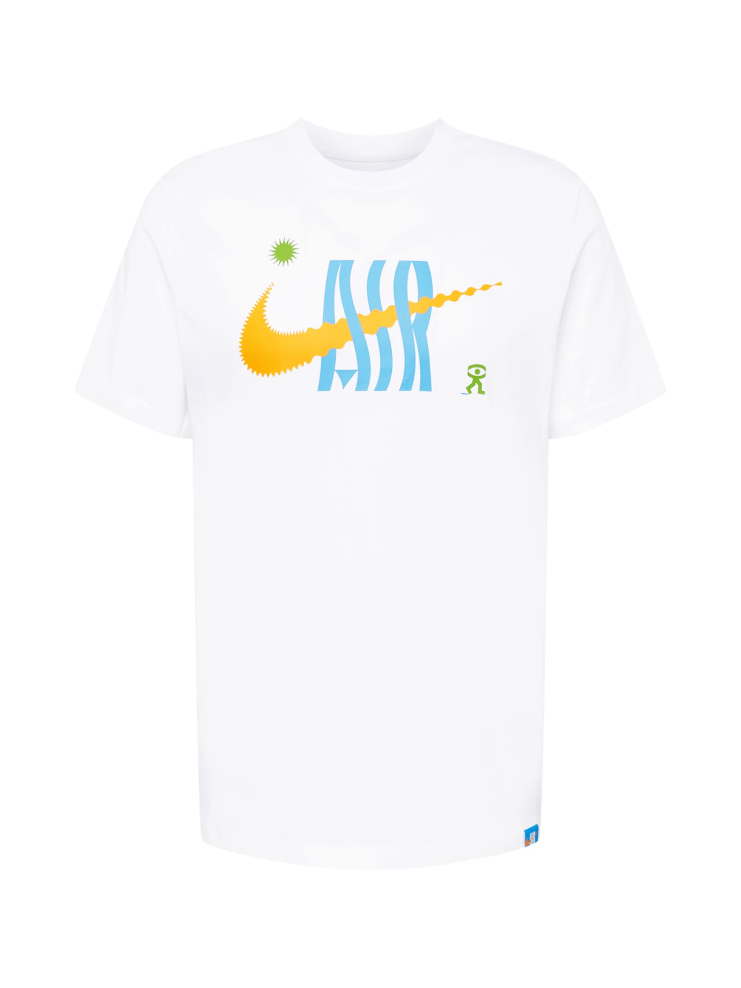 Nike Sportswear Póló  fehér / azúr / zöld / sötétsárga