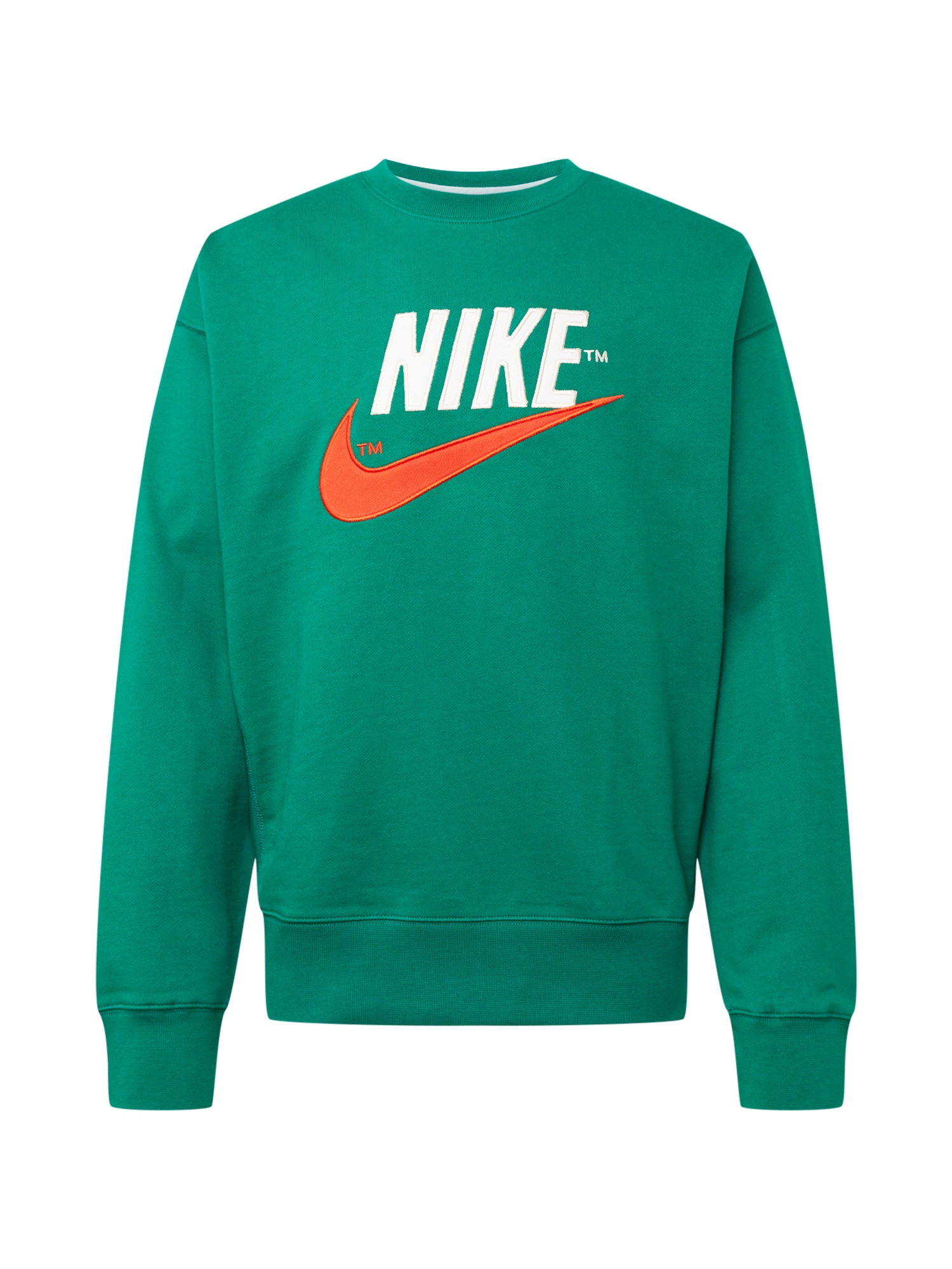 Nike Sportswear Tréning póló  sötétzöld / fehér / narancs