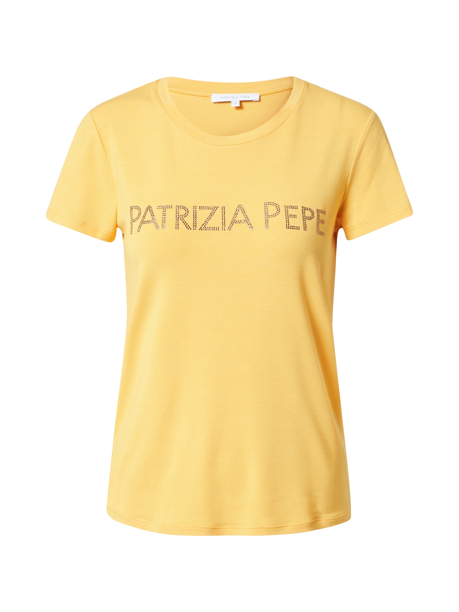 PATRIZIA PEPE Póló 'MAGLIA'  sárga / arany