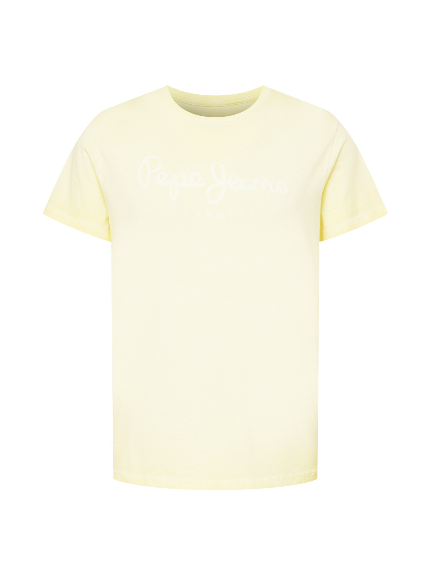 Pepe Jeans Póló 'WEST SIR'  világos sárga / fehér