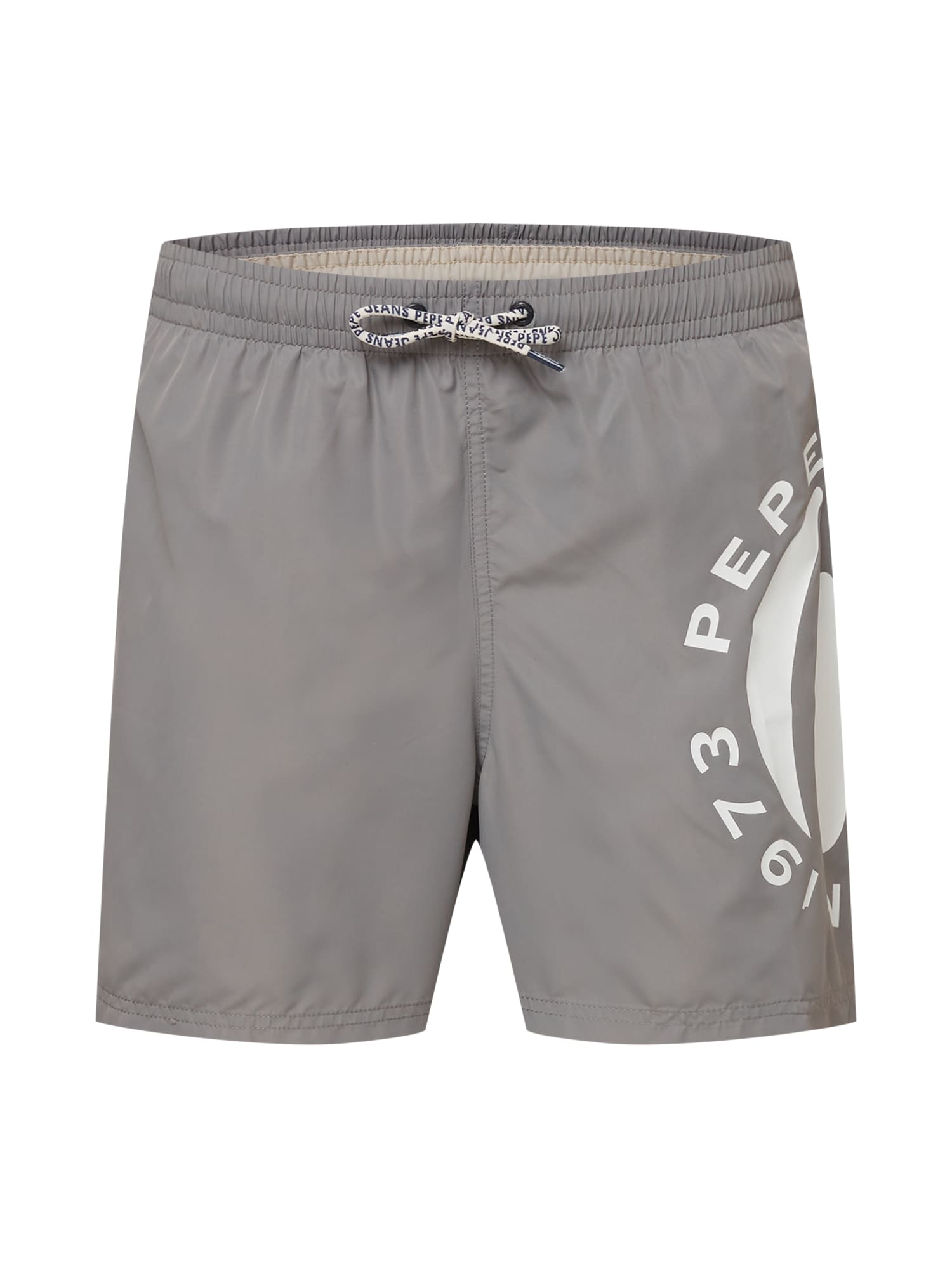 Pepe Jeans Rövid fürdőnadrágok 'RENZO'  szürke / fehér