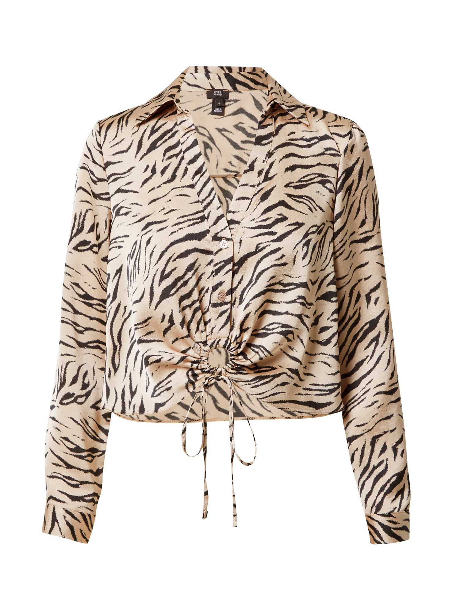 River Island Blúz  bézs / fekete