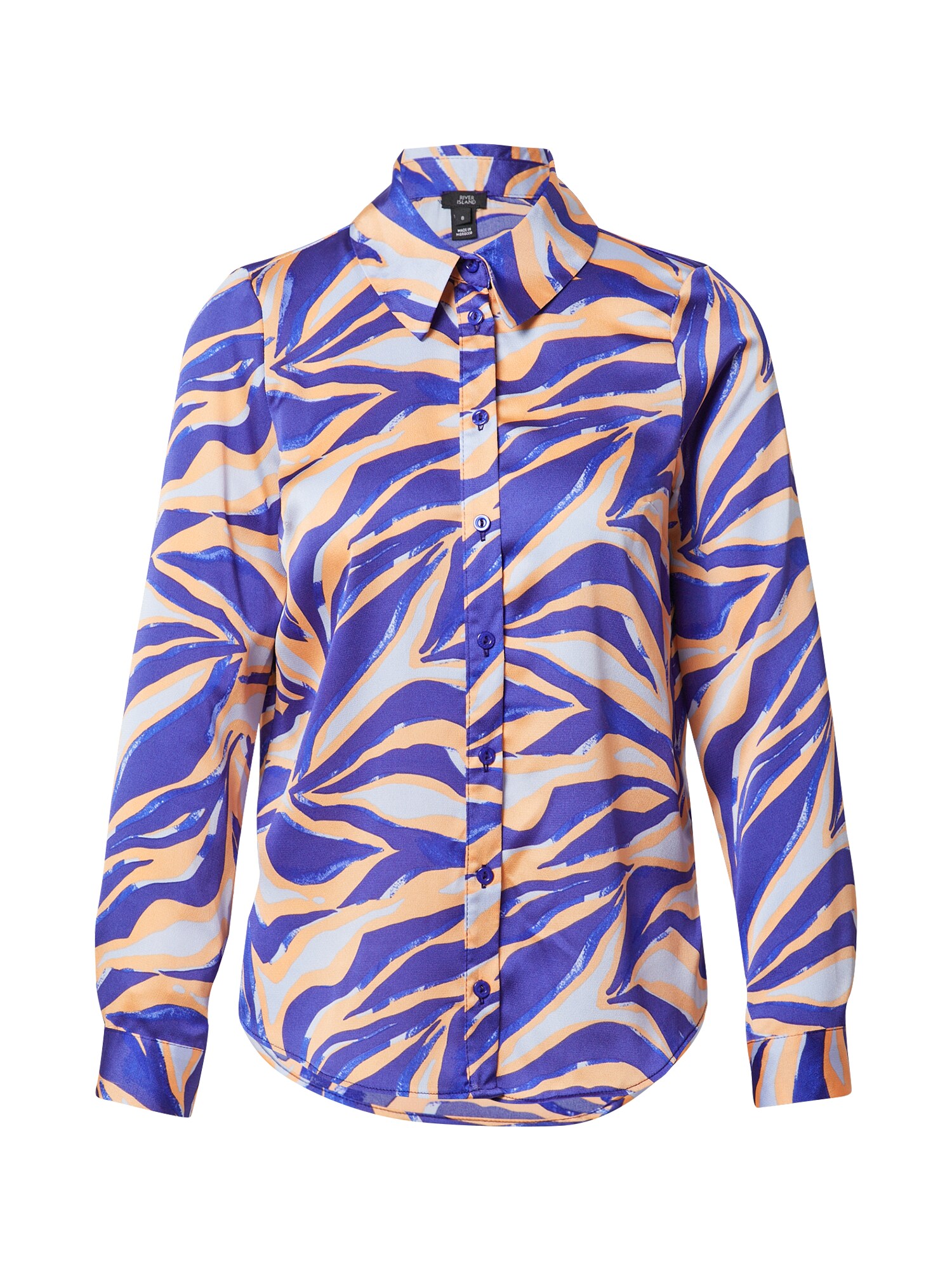 River Island Blúz  kék / őszibarack / fehér