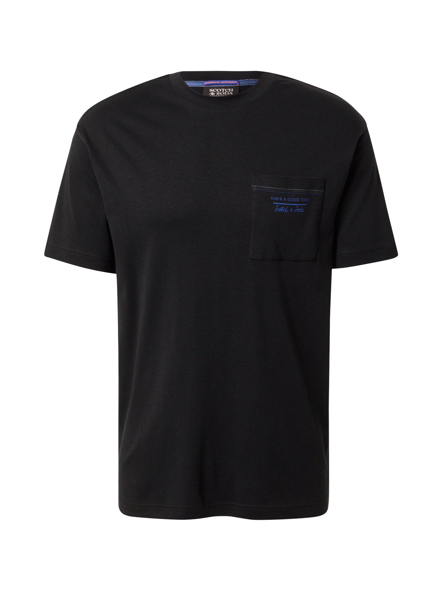 SCOTCH & SODA Póló  fekete / kék / fehér / világos sárga