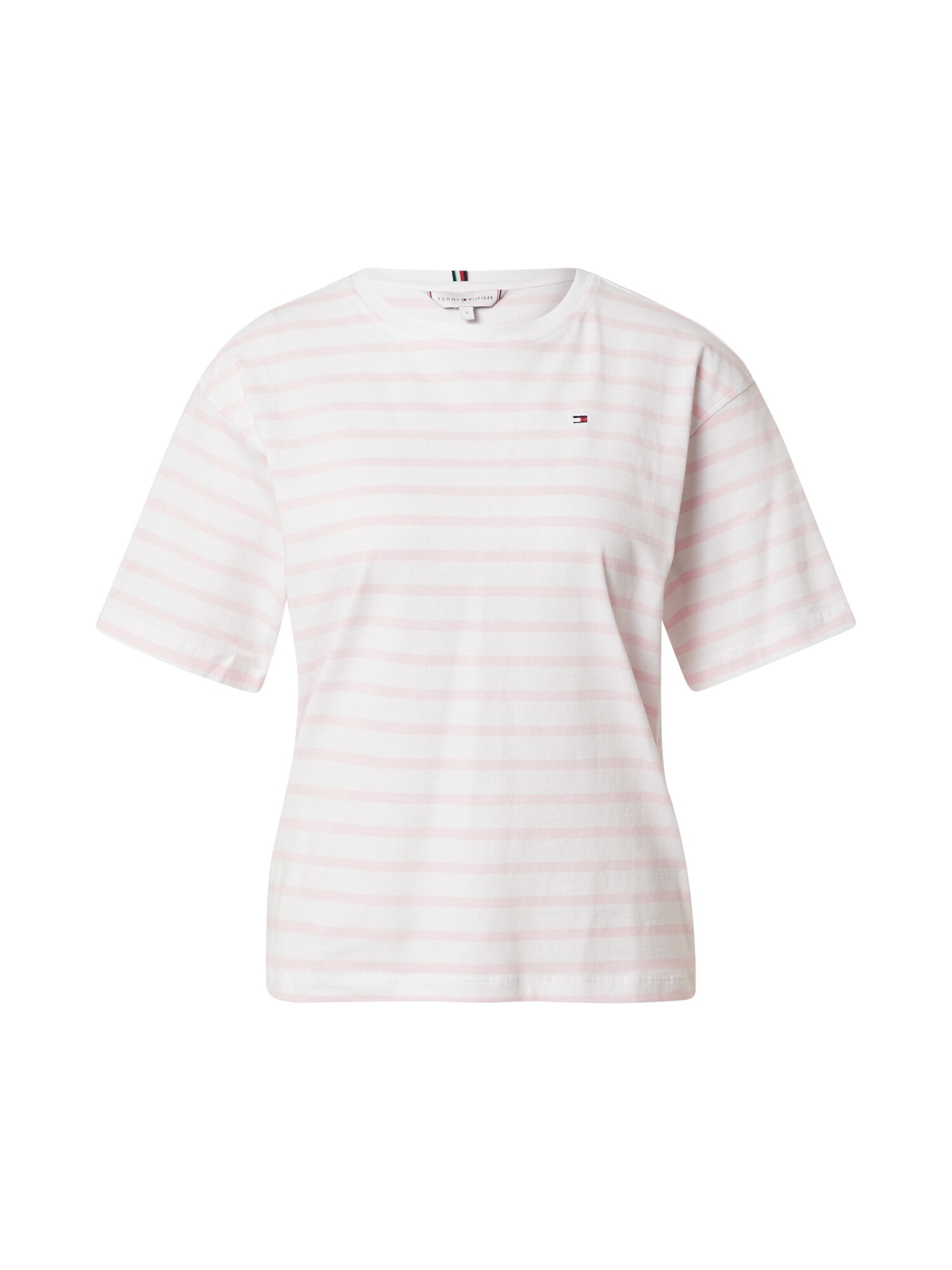 TOMMY HILFIGER Póló  világos-rózsaszín / fehér