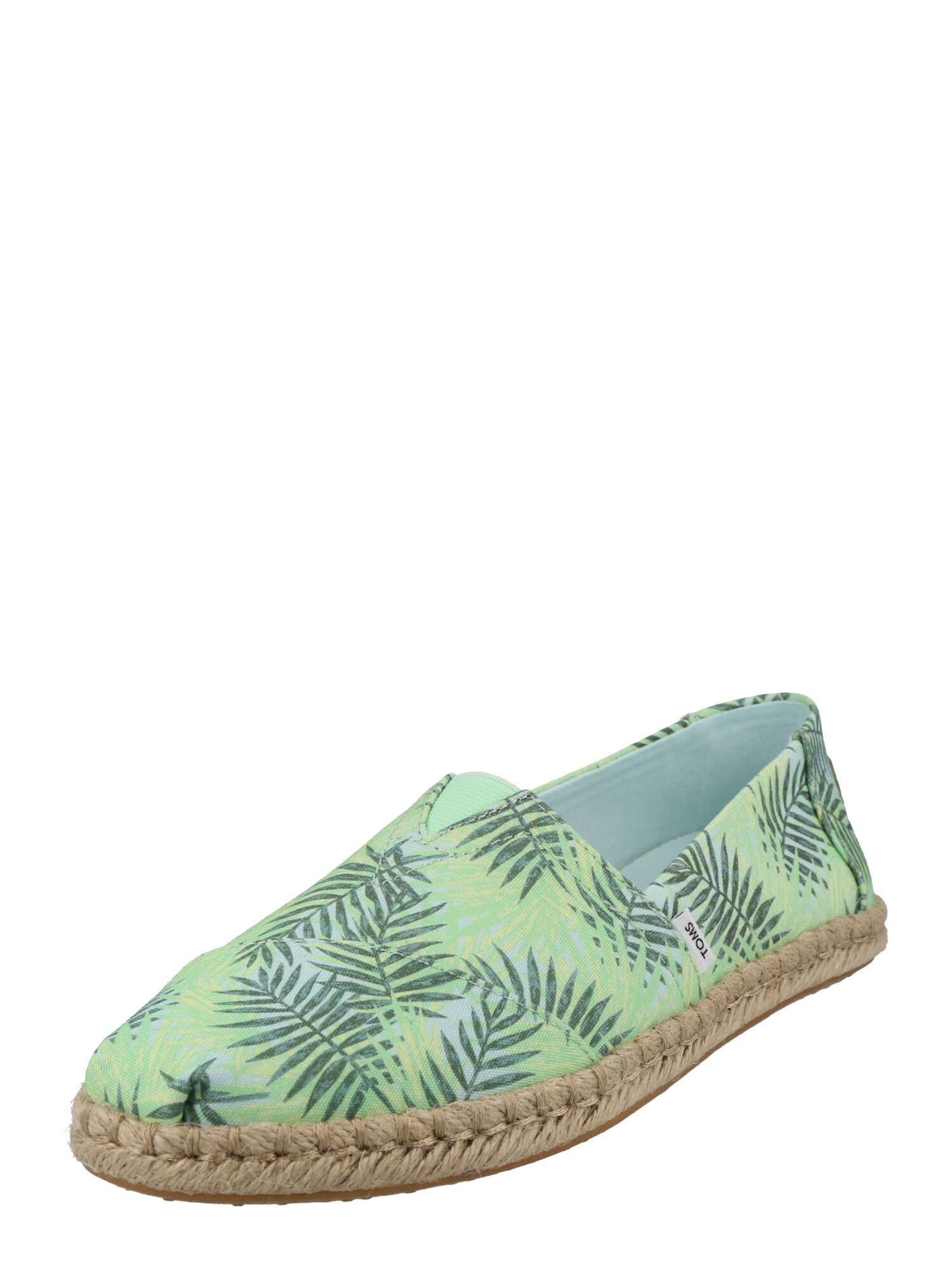 TOMS Espadrilles 'Alpargata Rope'  világoszöld / sötétzöld