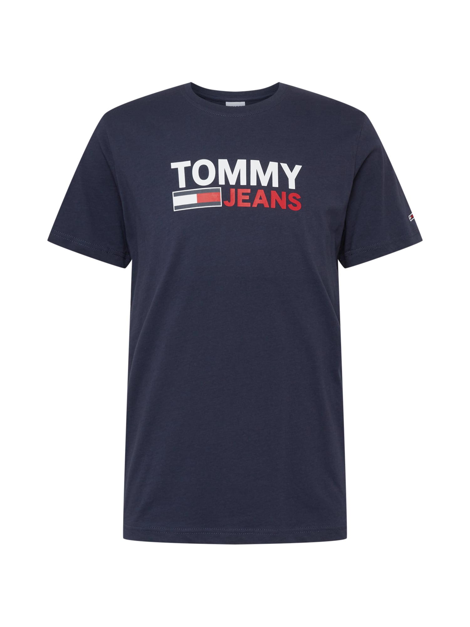 Tommy Jeans Póló  tengerészkék / fehér / piros