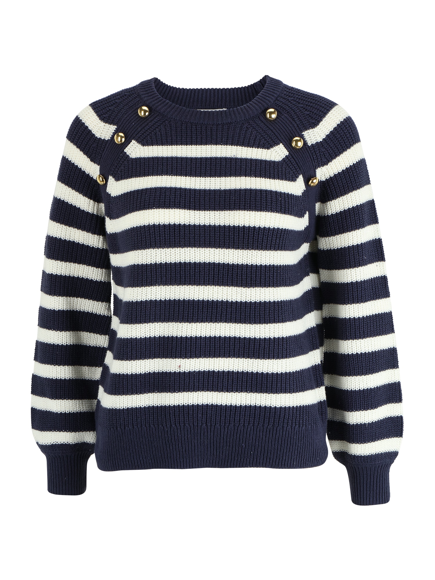 Wallis Petite Pulóver 'Breton'  tengerészkék / fehér