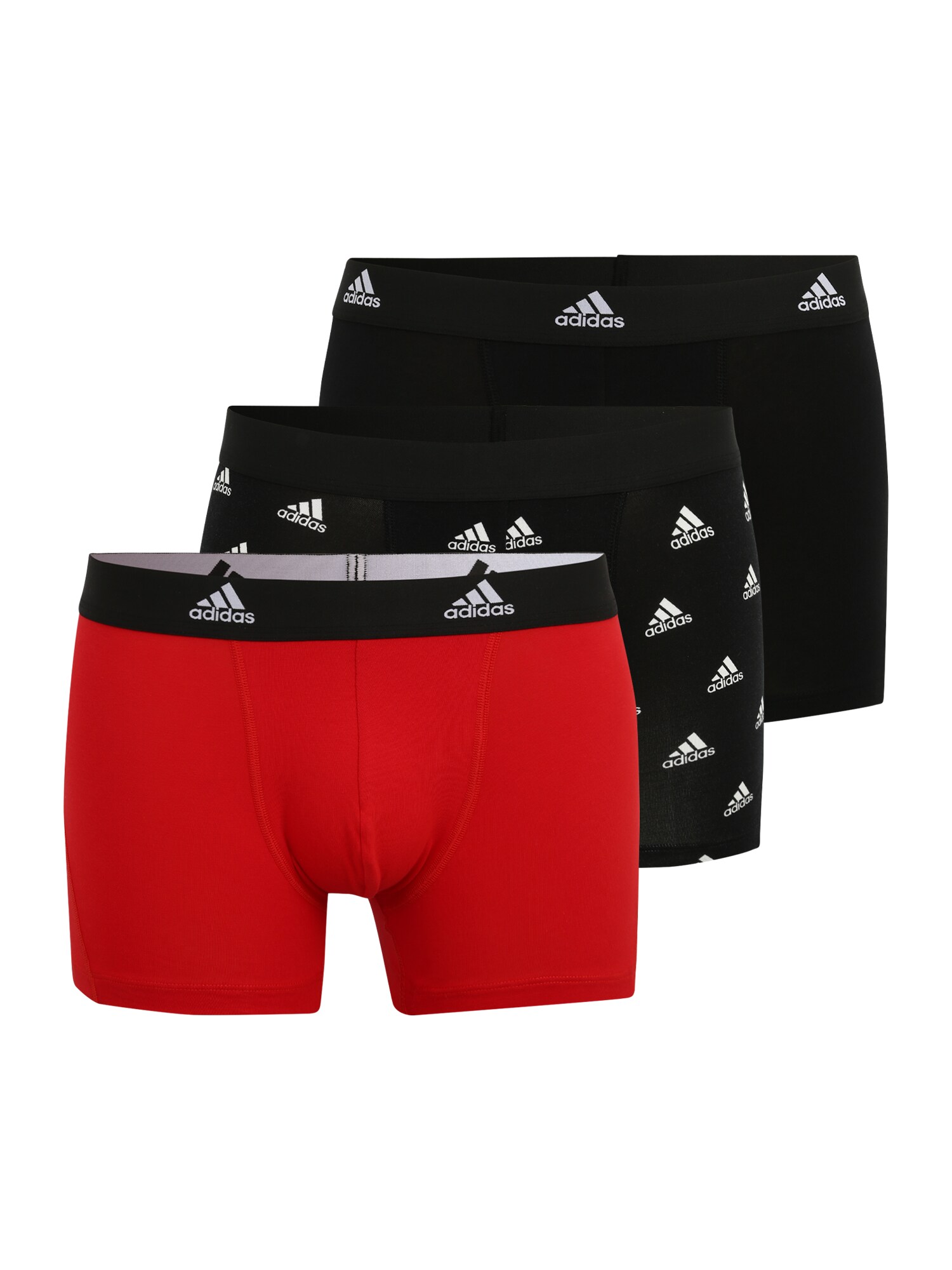 ADIDAS PERFORMANCE Sport alsónadrágok  piros / fekete / fehér