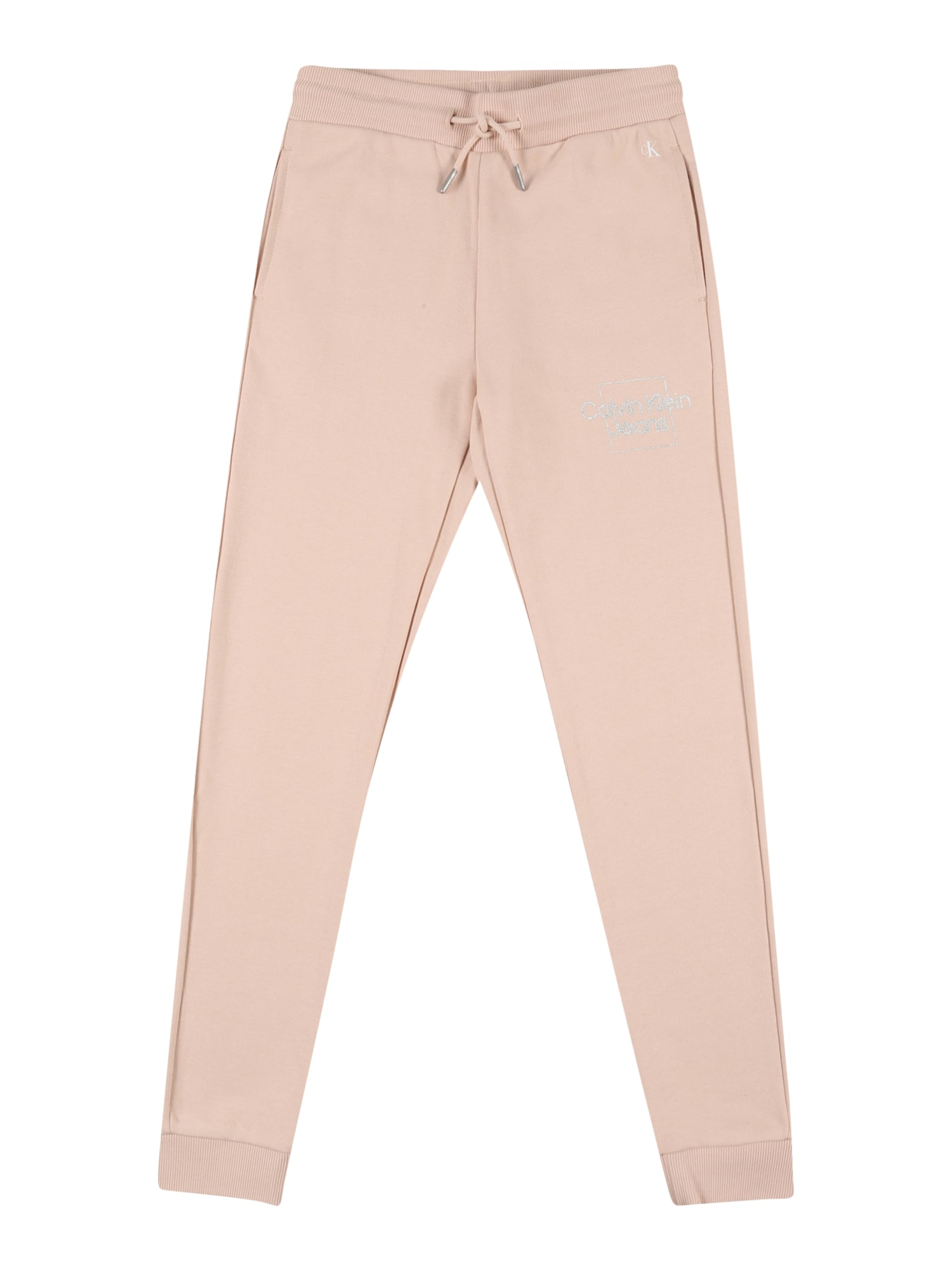 Calvin Klein Jeans Nadrág  rózsaszín / fehér / ezüst