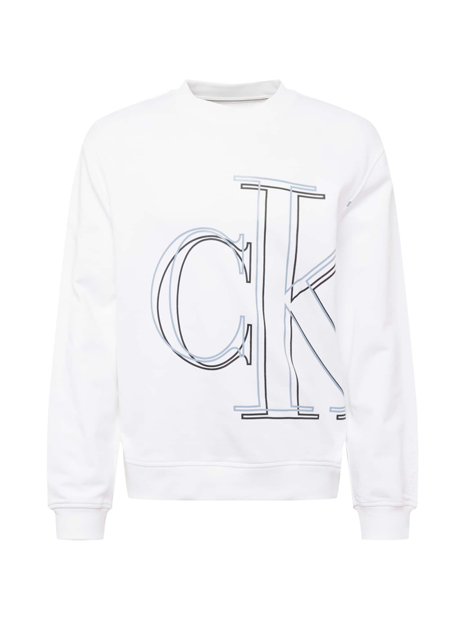 Calvin Klein Jeans Tréning póló  fehér / világoskék / fekete