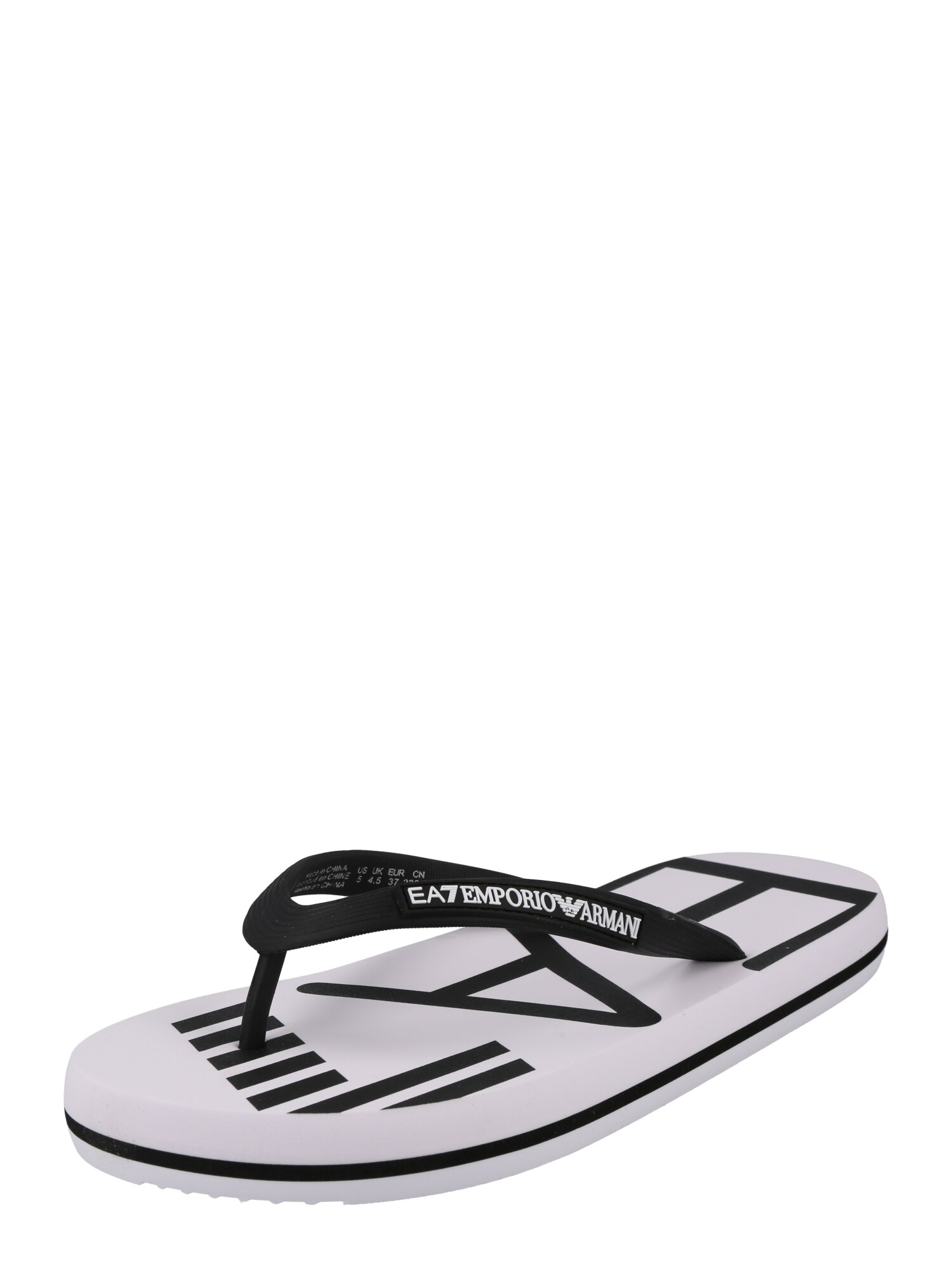 EA7 Emporio Armani Strandcipő  fehér / fekete