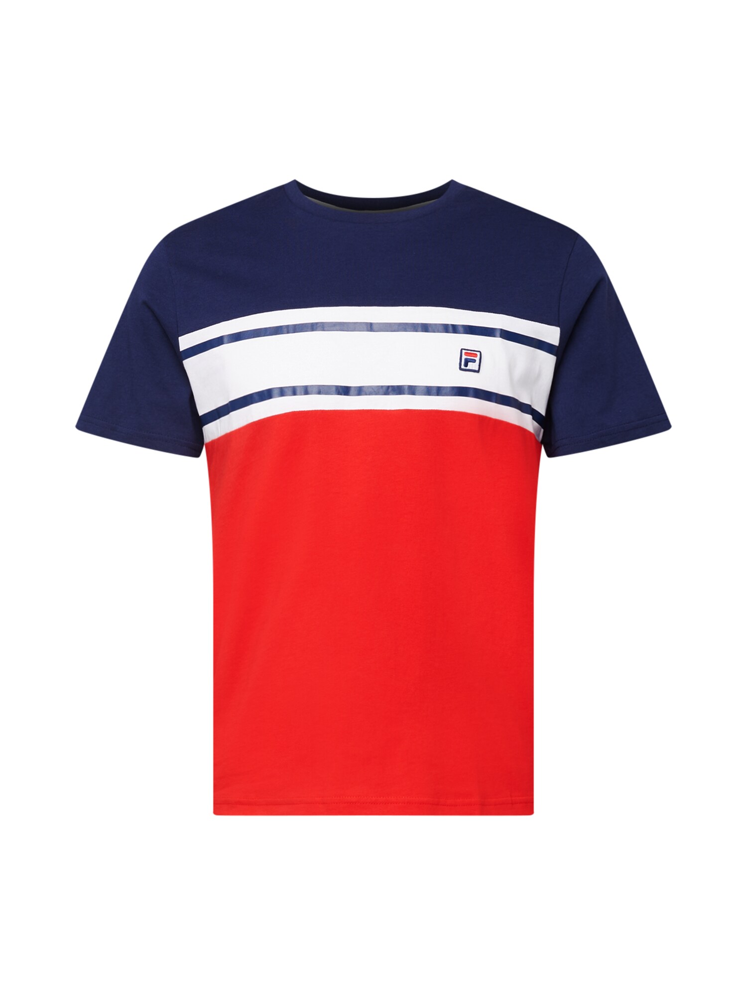 FILA Póló 'Boise'  piros / tengerészkék / fehér