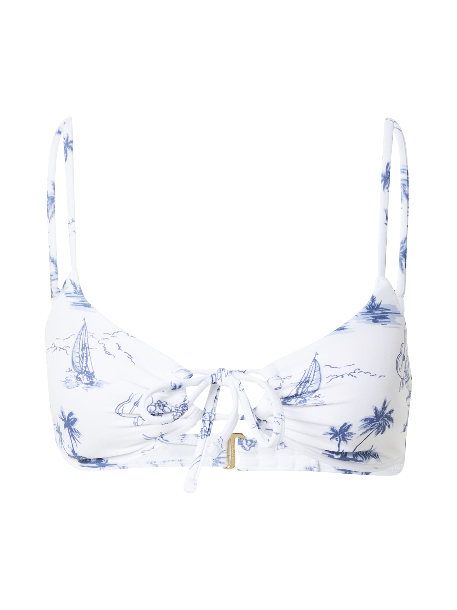 HOLLISTER Bikini felső  fehér / kék