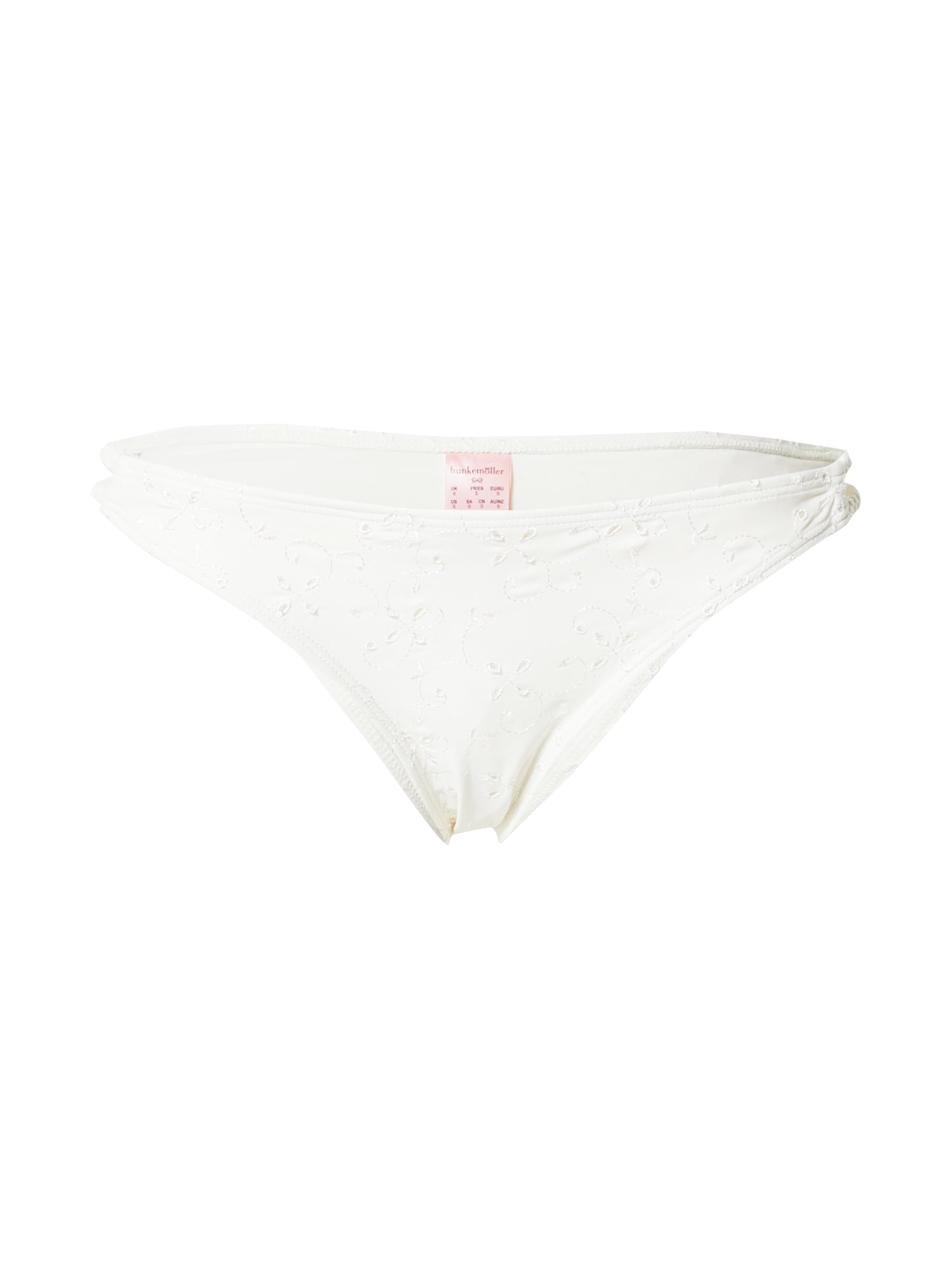 Hunkemöller Bikini nadrágok 'Broderie'  fehér