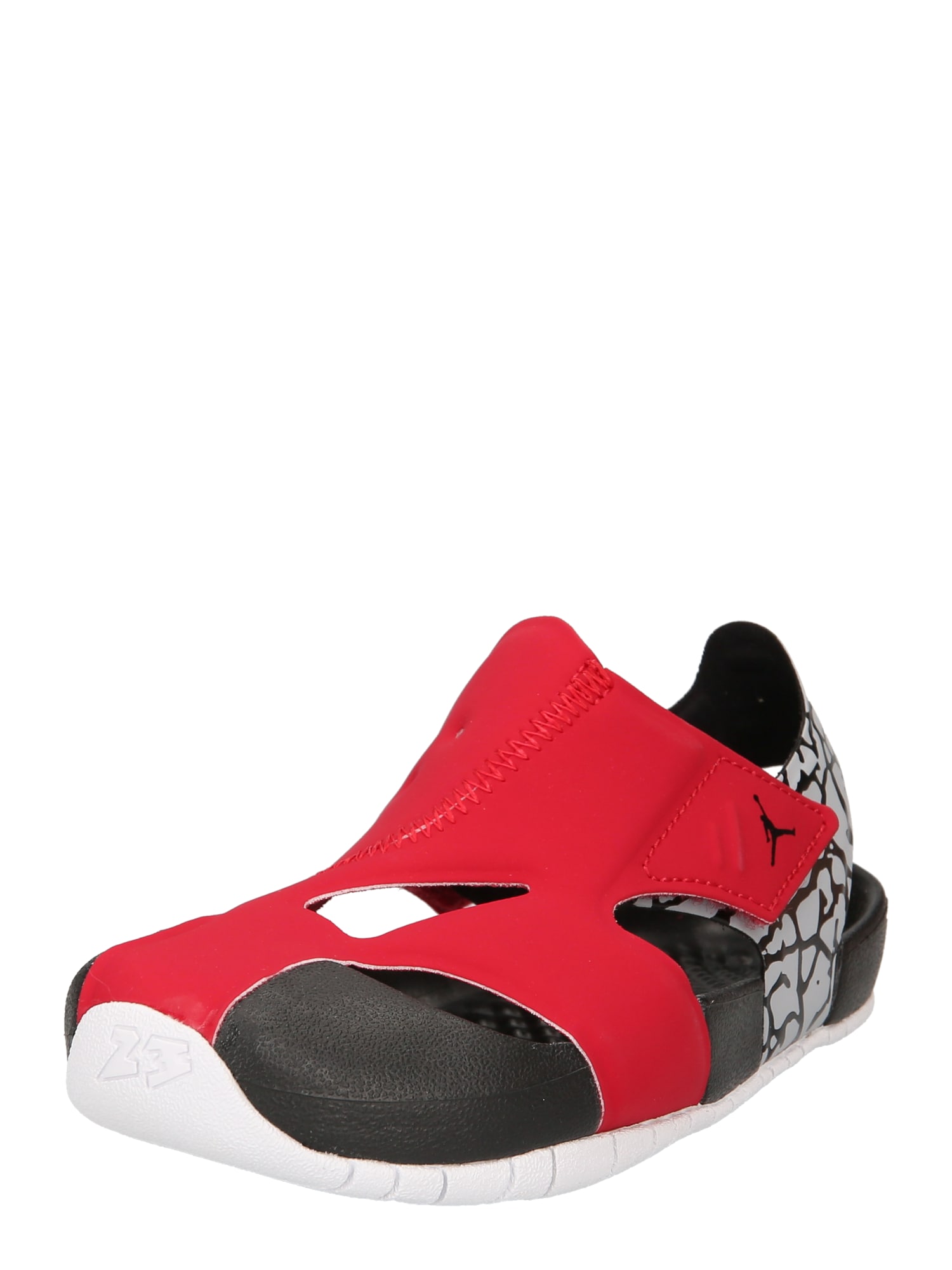 Jordan Nyitott cipők 'Flare'  piros / fekete / piszkosfehér