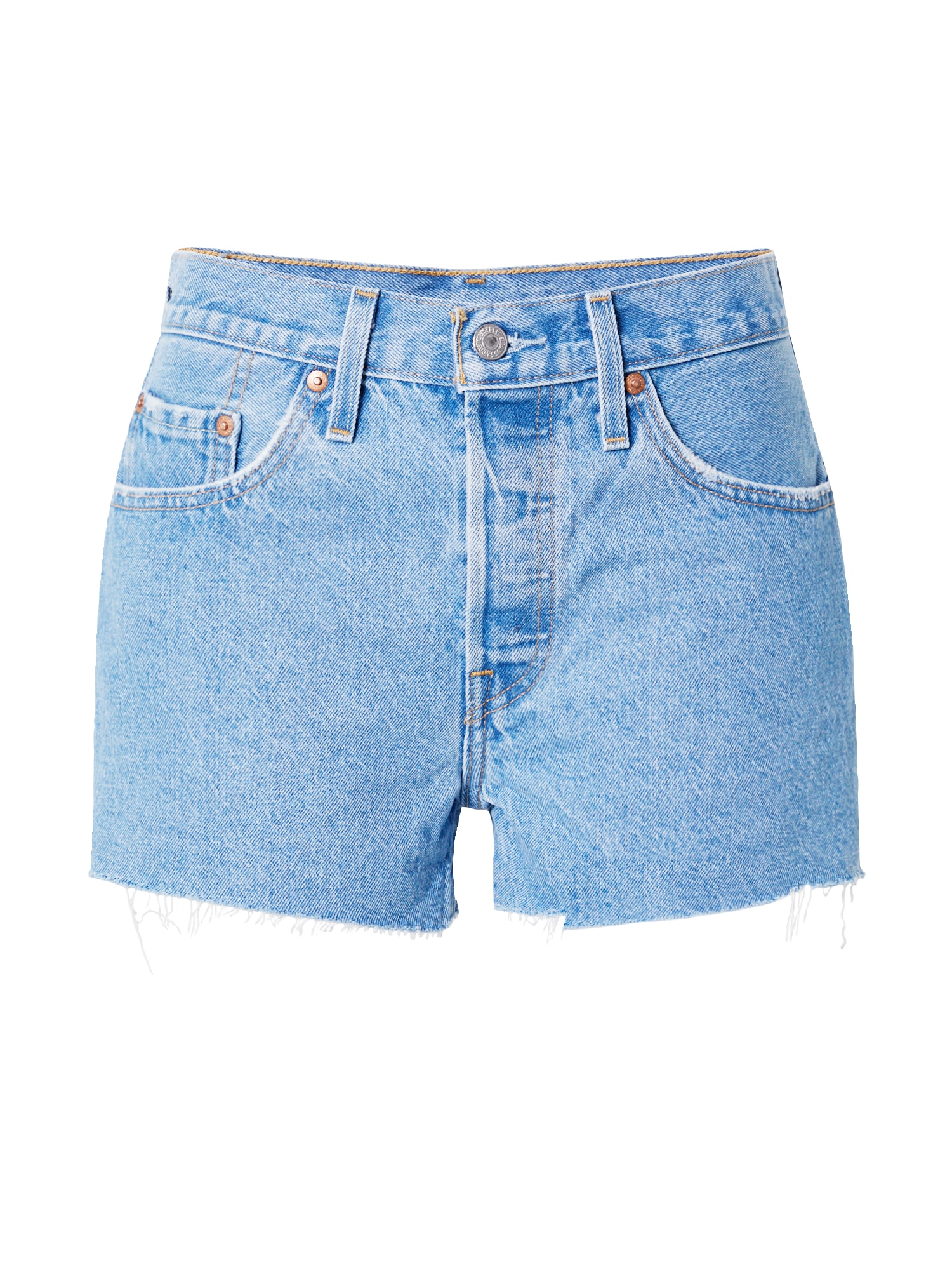 LEVI'S Farmer '501® HIGH RISE SHORT'  kék farmer
