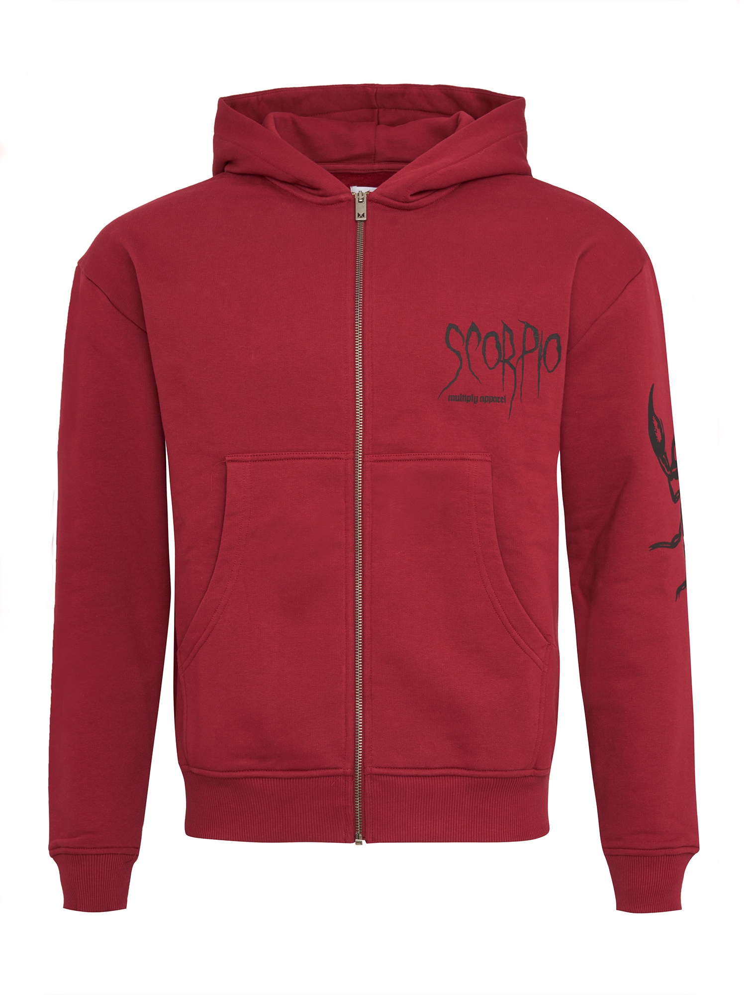 Multiply Apparel Tréning dzseki 'SCORPIO'  borvörös / fekete