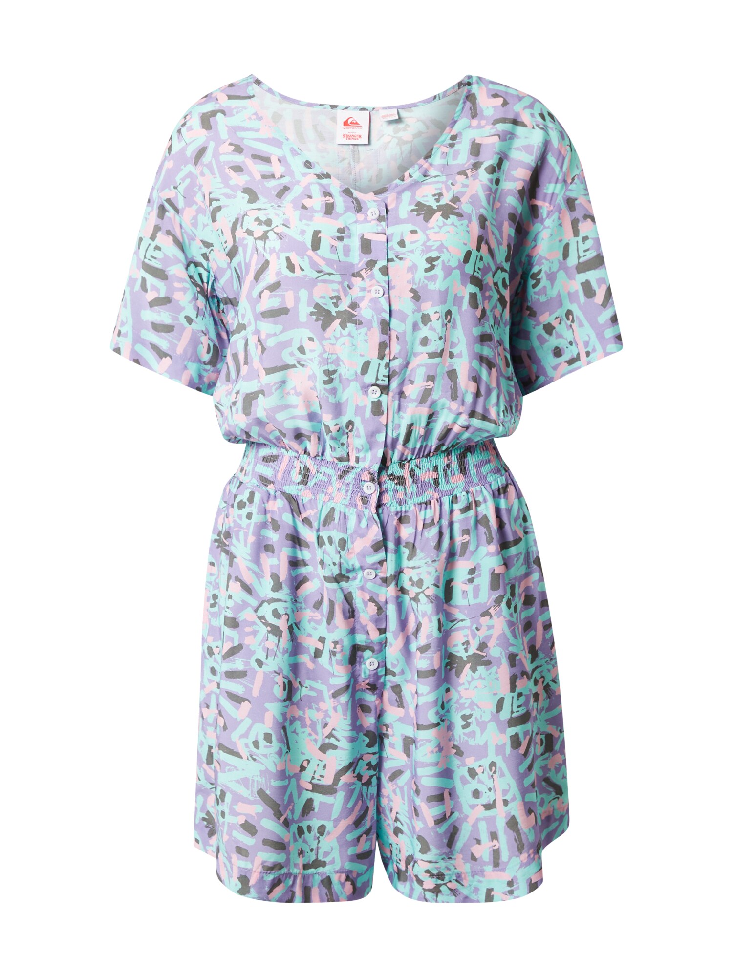 QUIKSILVER Kezeslábas 'LENORA'  világoskék / világoslila / orchidea / fekete