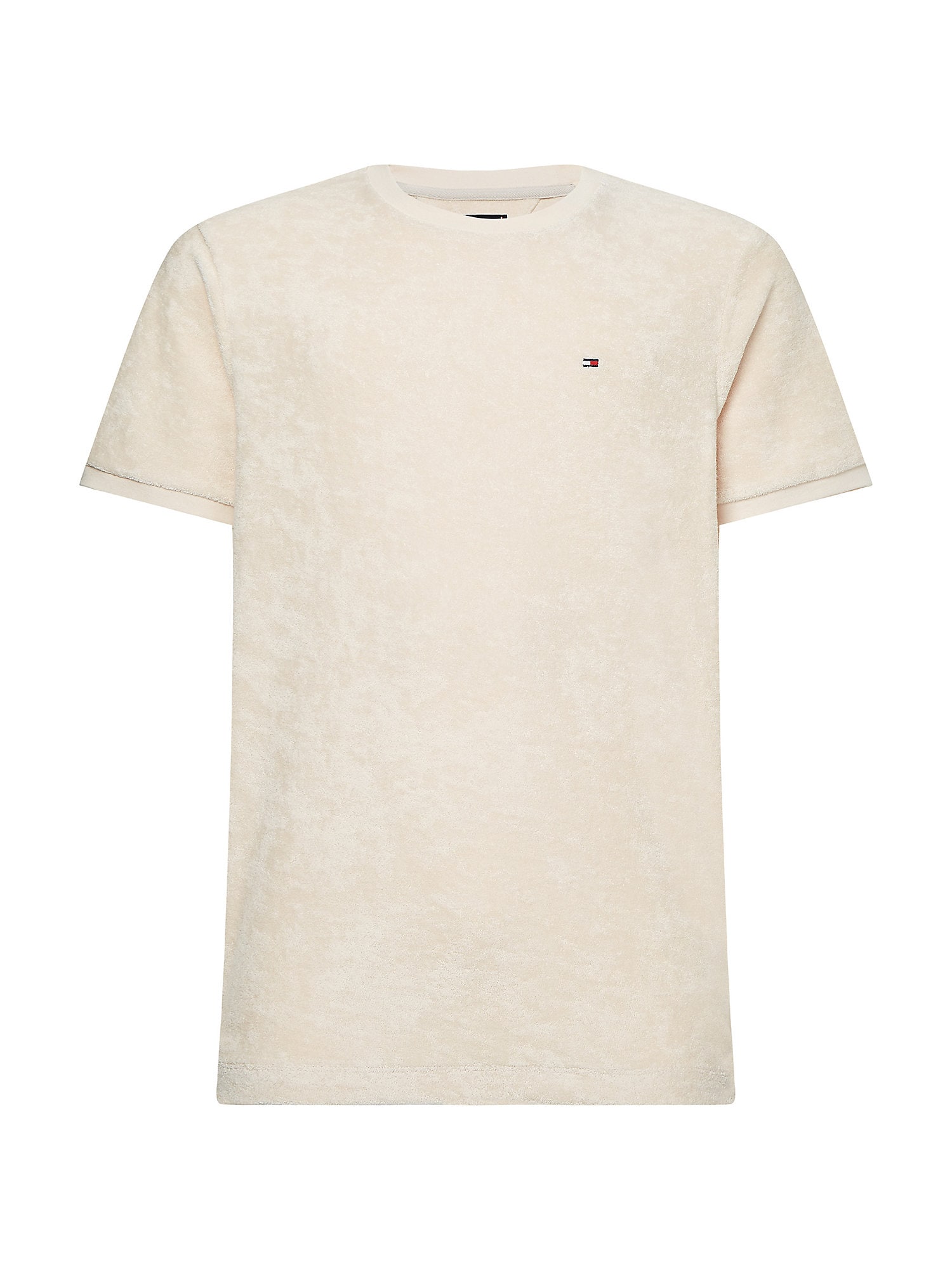 TOMMY HILFIGER Póló  ekrü / tengerészkék / fehér / piros