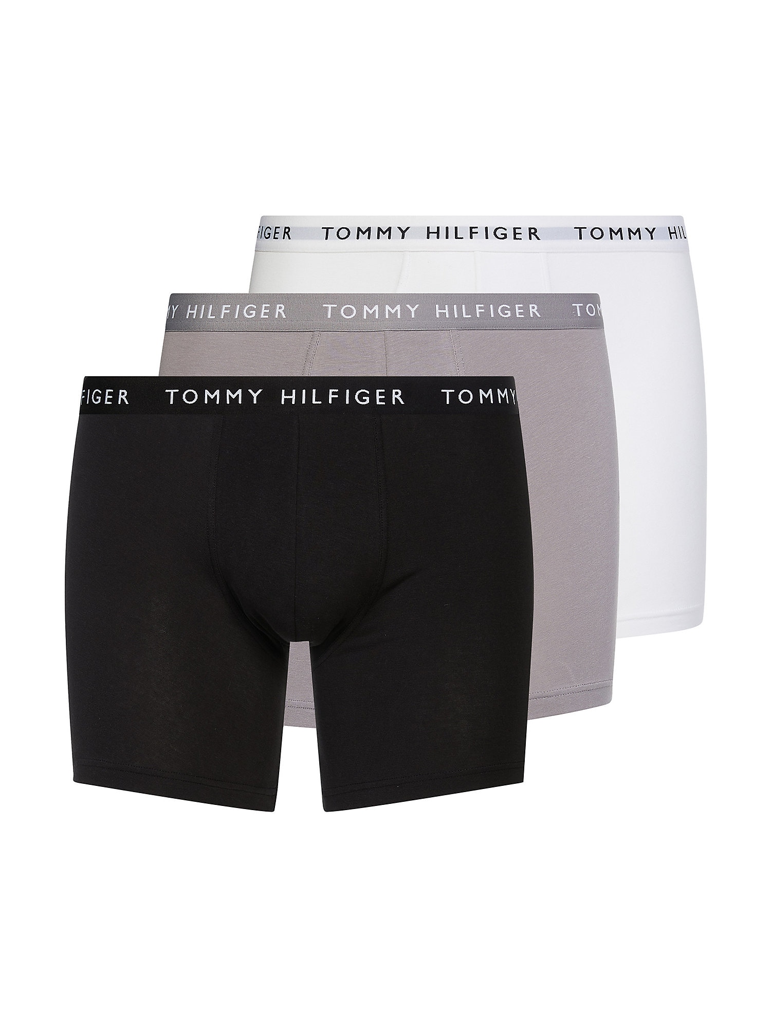 Tommy Hilfiger Underwear Boxeralsók  szürke / fehér / fekete