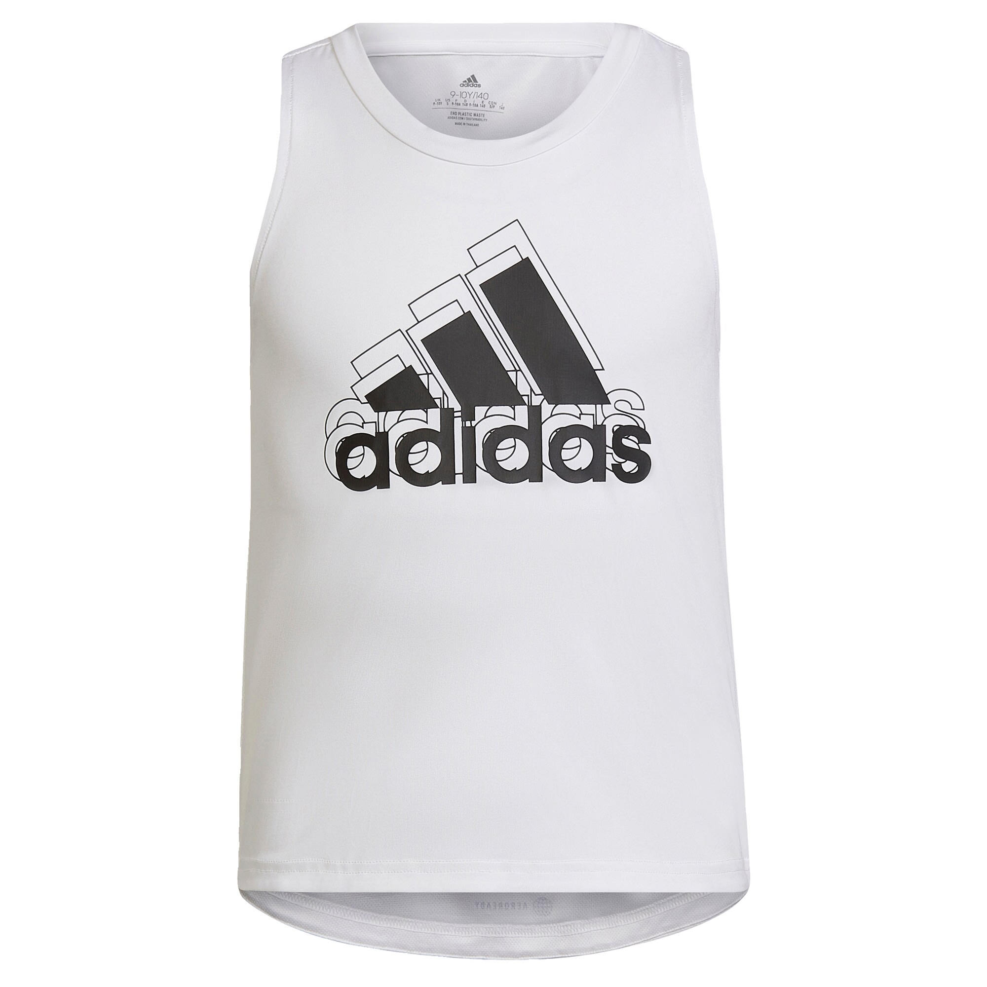 ADIDAS PERFORMANCE Sport top  fehér / fekete