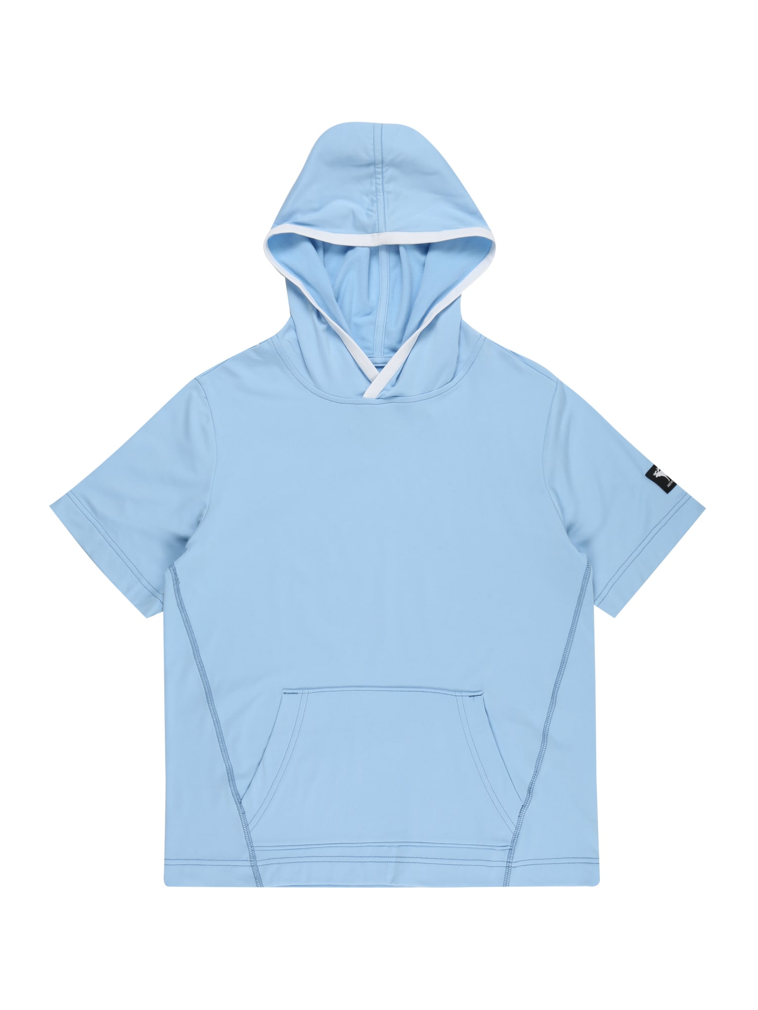 Abercrombie & Fitch Tréning póló  világoskék / fehér