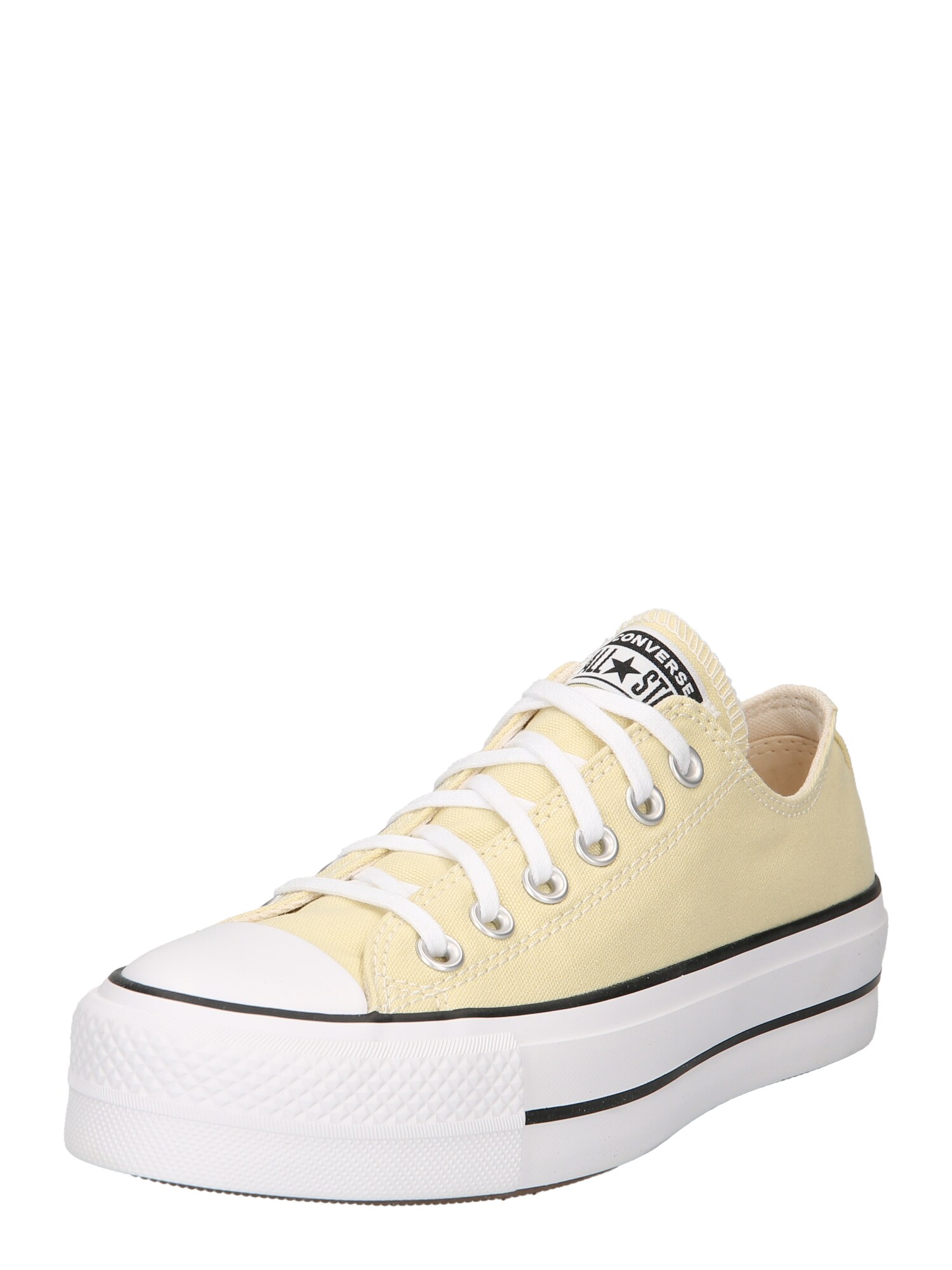 CONVERSE Rövid szárú edzőcipők 'Chuck Taylor All Star Lift'  fehér / fekete / világos sárga