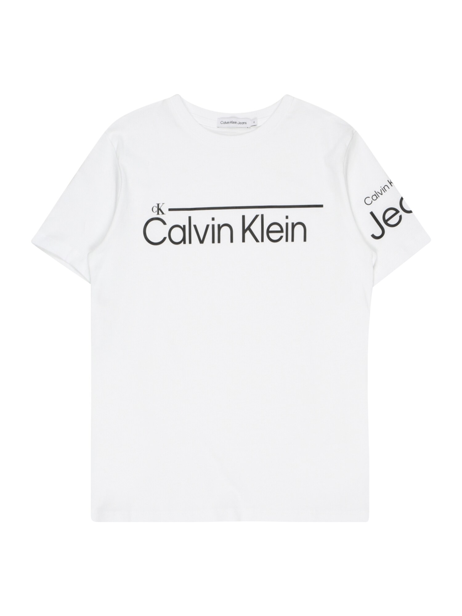 Calvin Klein Jeans Póló  fehér / fekete