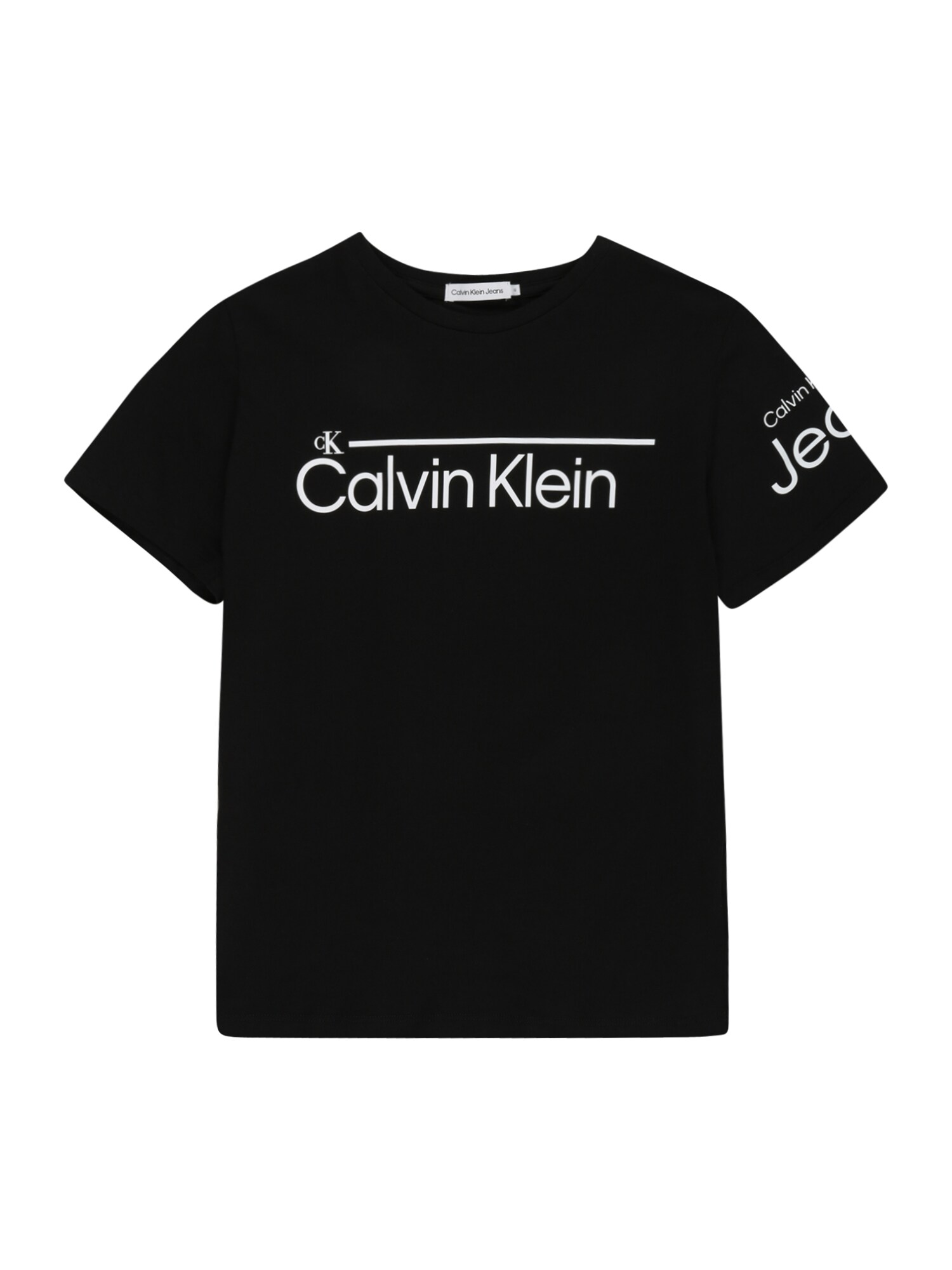 Calvin Klein Jeans Póló  fekete / fehér