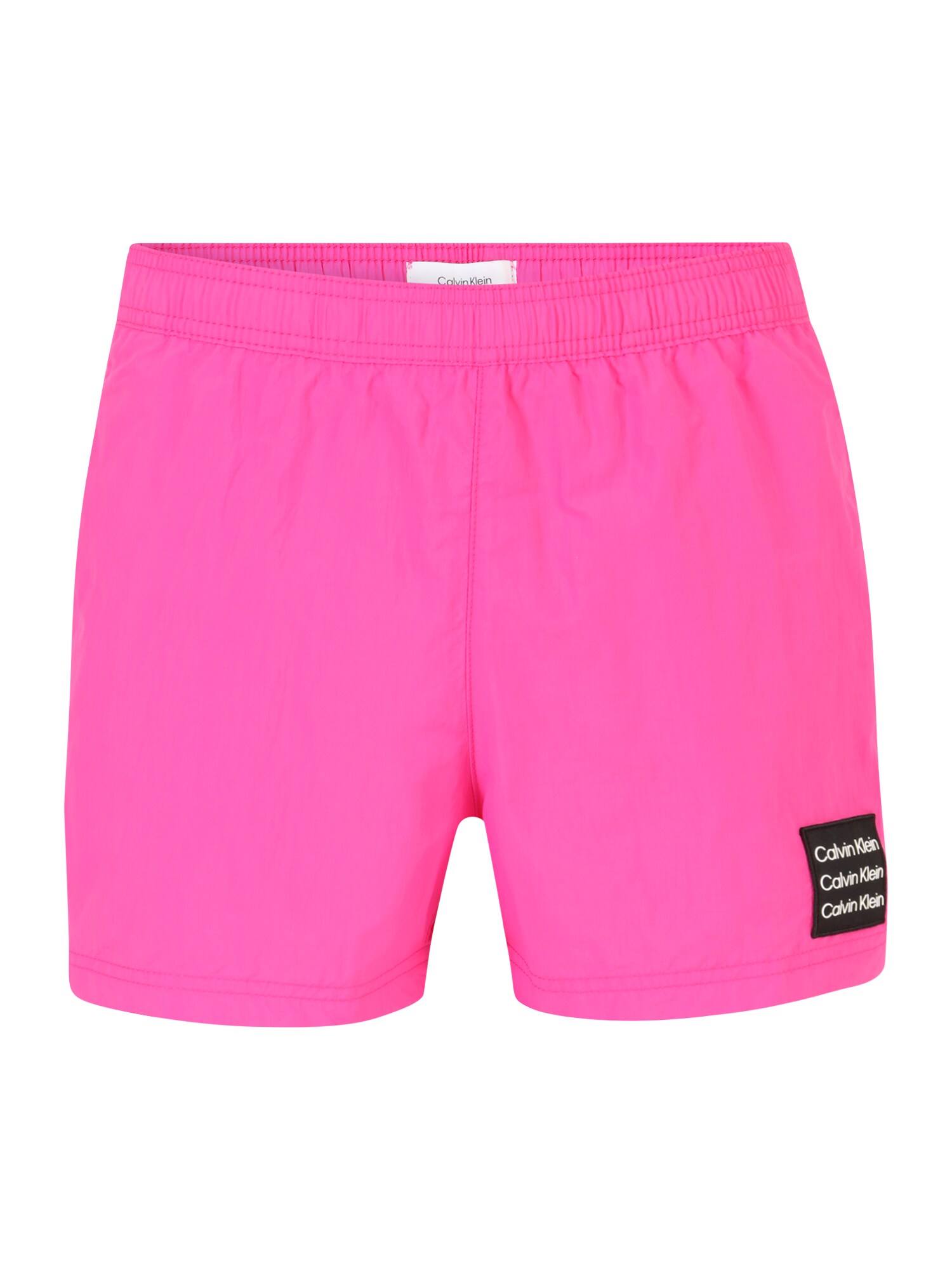 Calvin Klein Swimwear Rövid fürdőnadrágok  rózsaszín / fekete / fehér