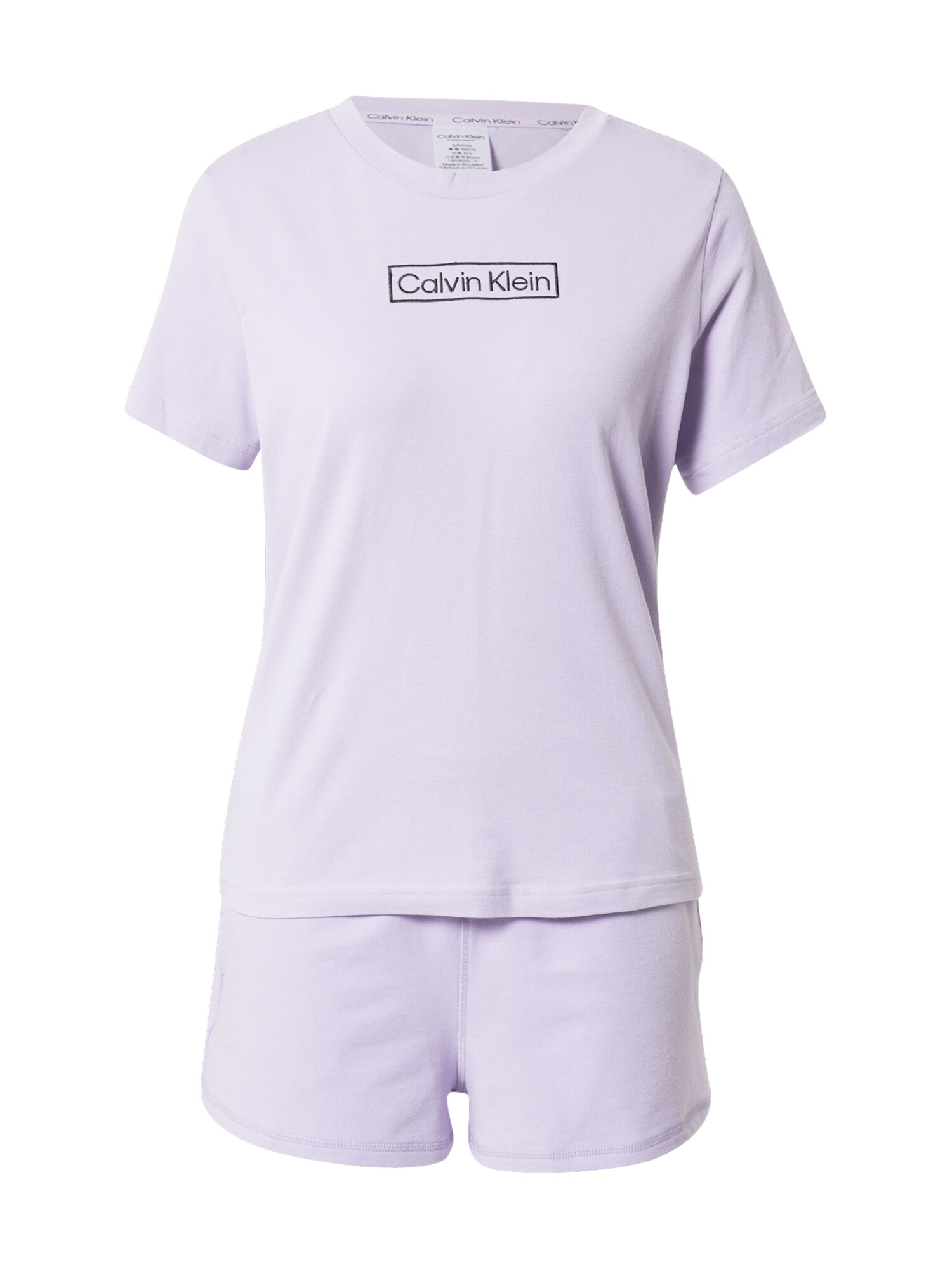 Calvin Klein Underwear Pizsama  levendula / fekete