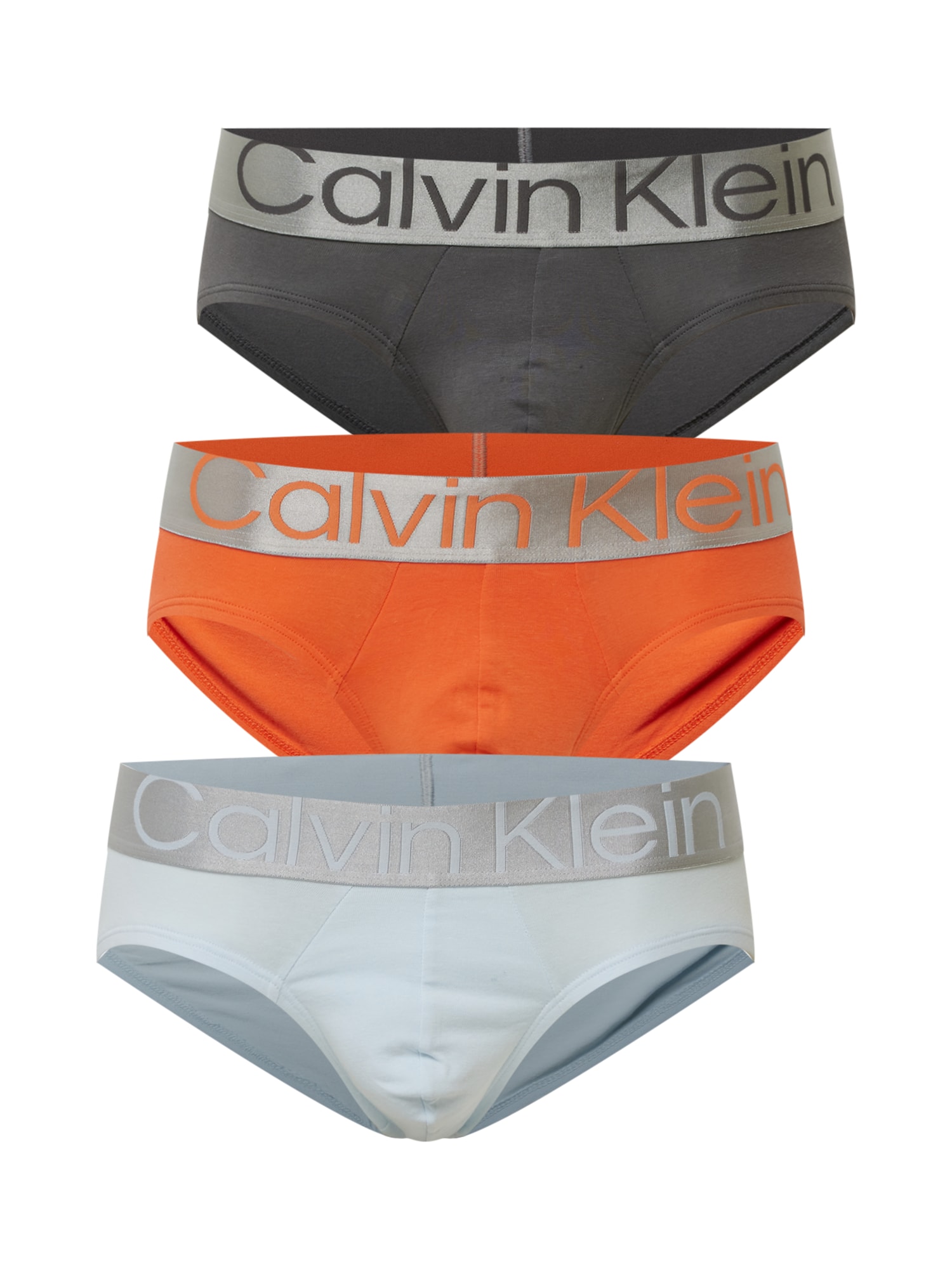 Calvin Klein Underwear Slip 'Steel'  pasztellkék / narancs / szürke / ezüstszürke