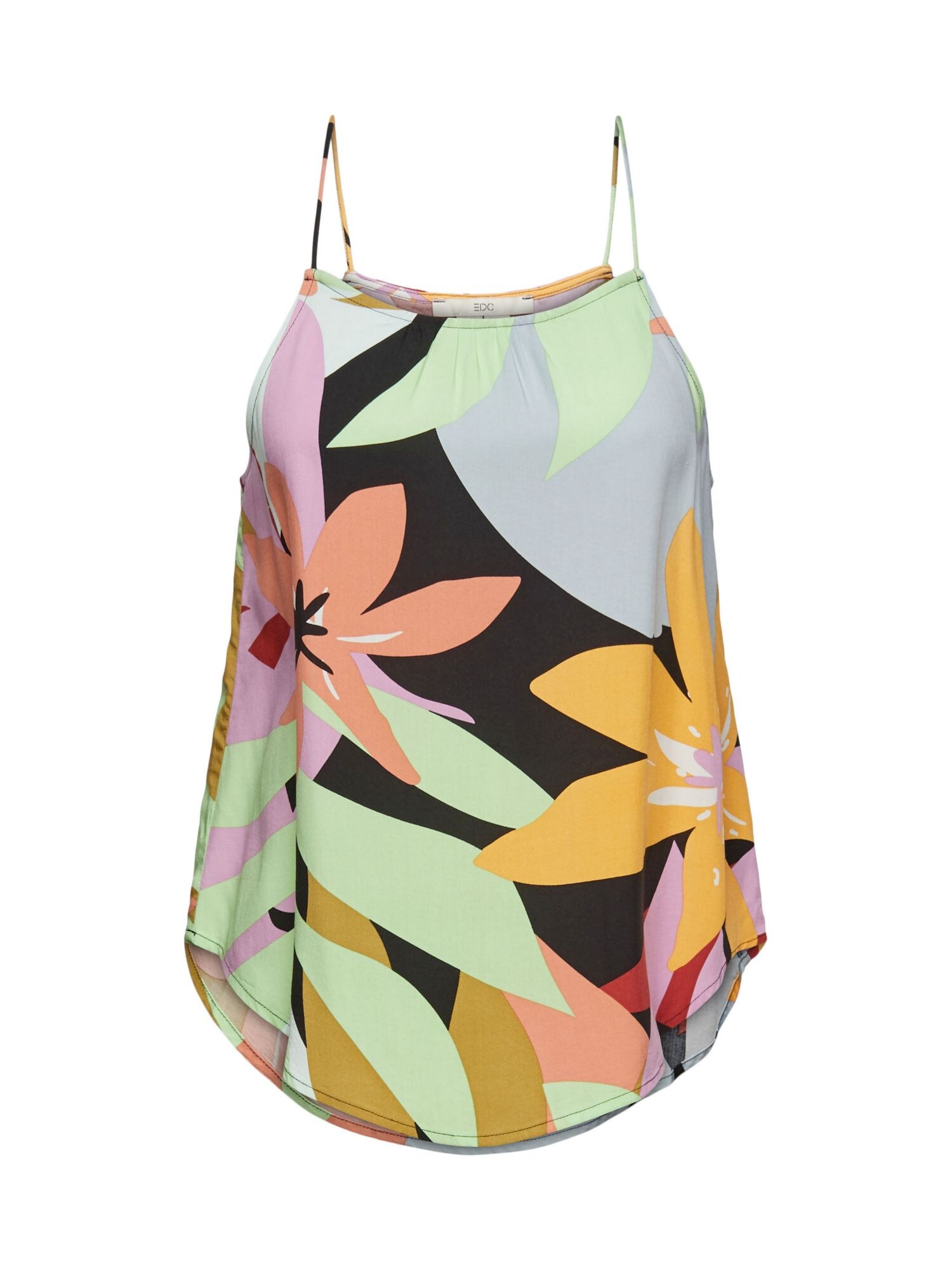 EDC BY ESPRIT Top  fekete / világoskék / pasztellzöld / világoslila